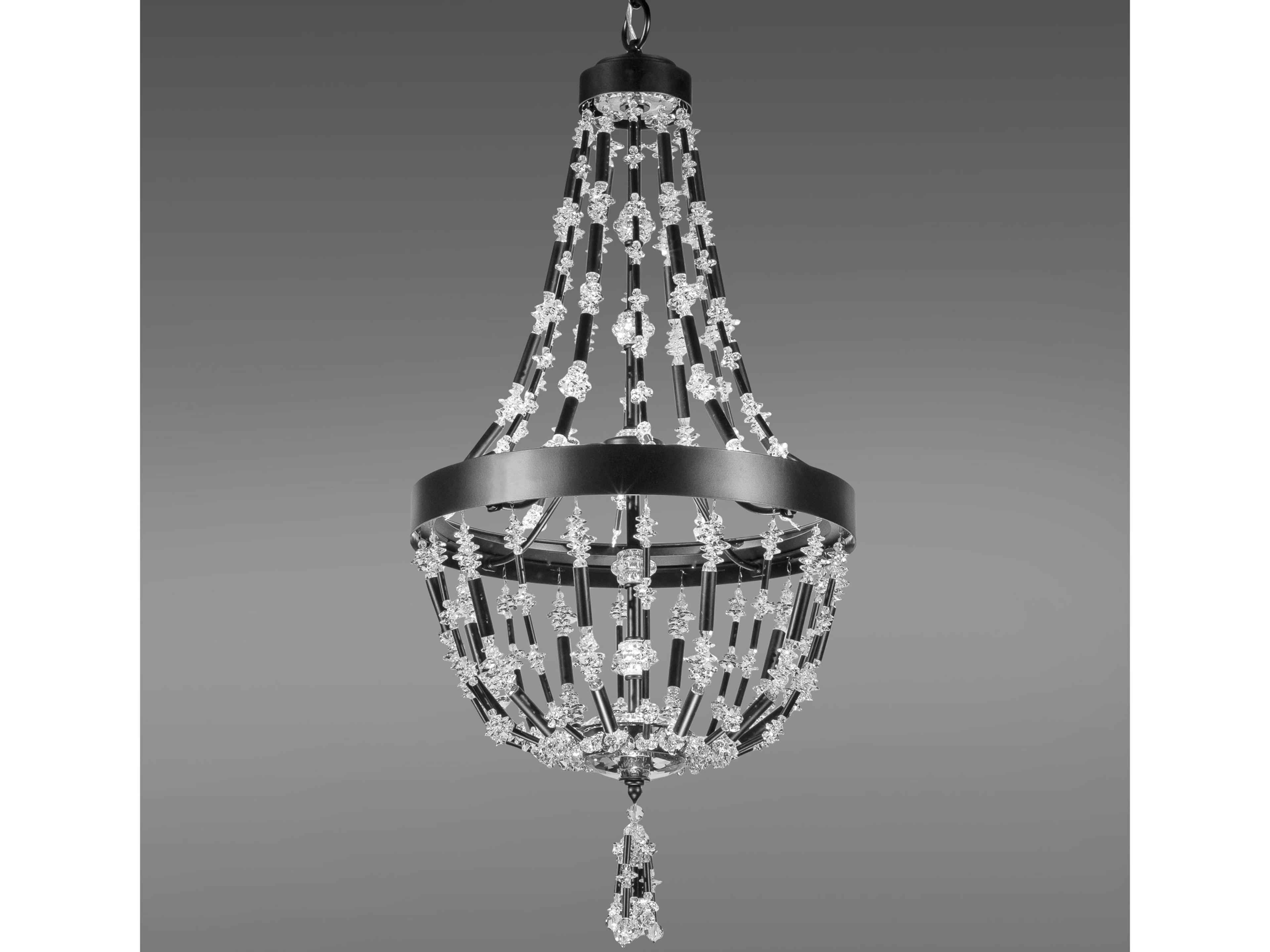 Schonbek Bali 1-Light Black Crystal LED Pendant