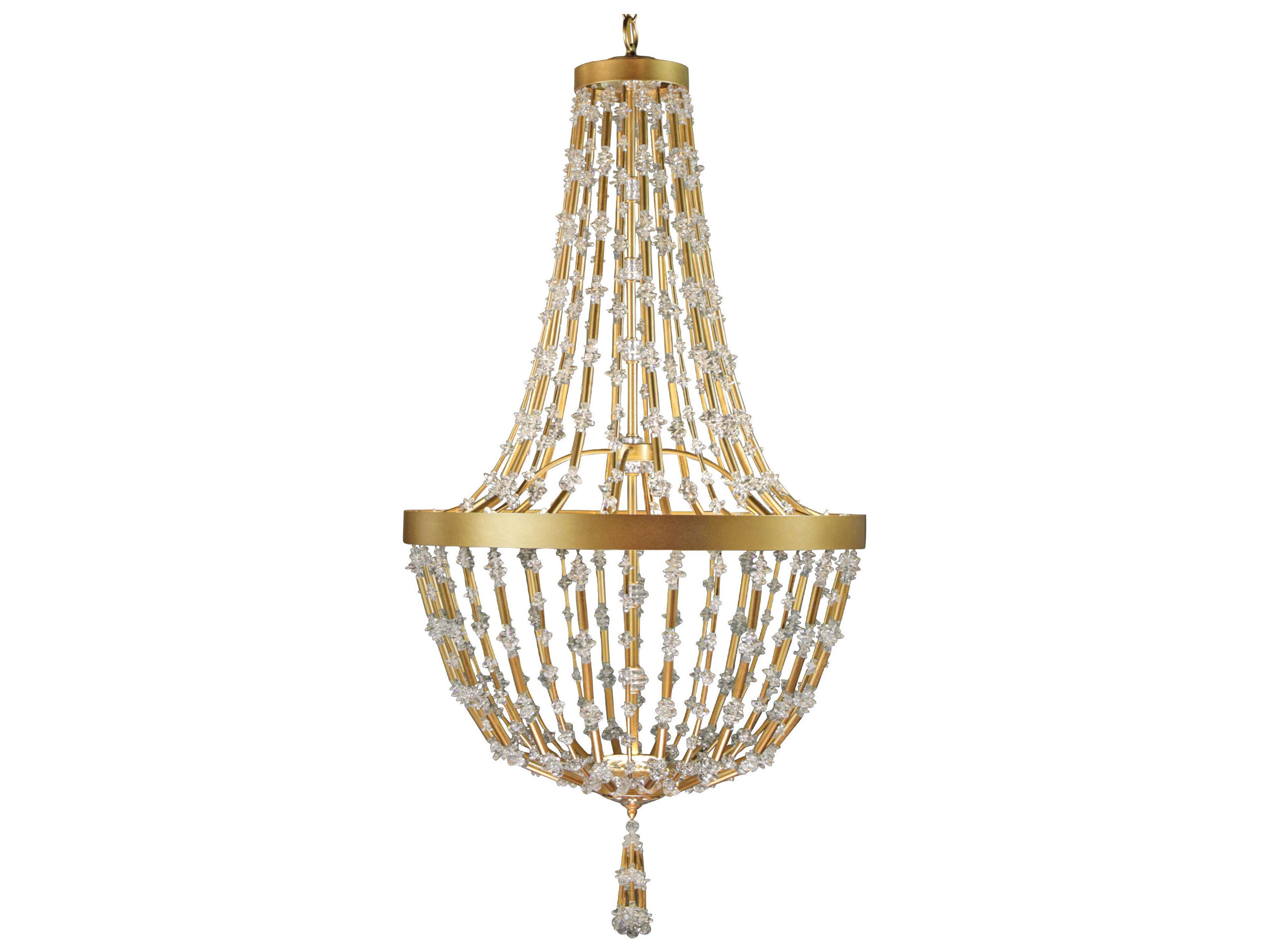 Bali 1-Light Heirloom Gold Crystal LED Pendant