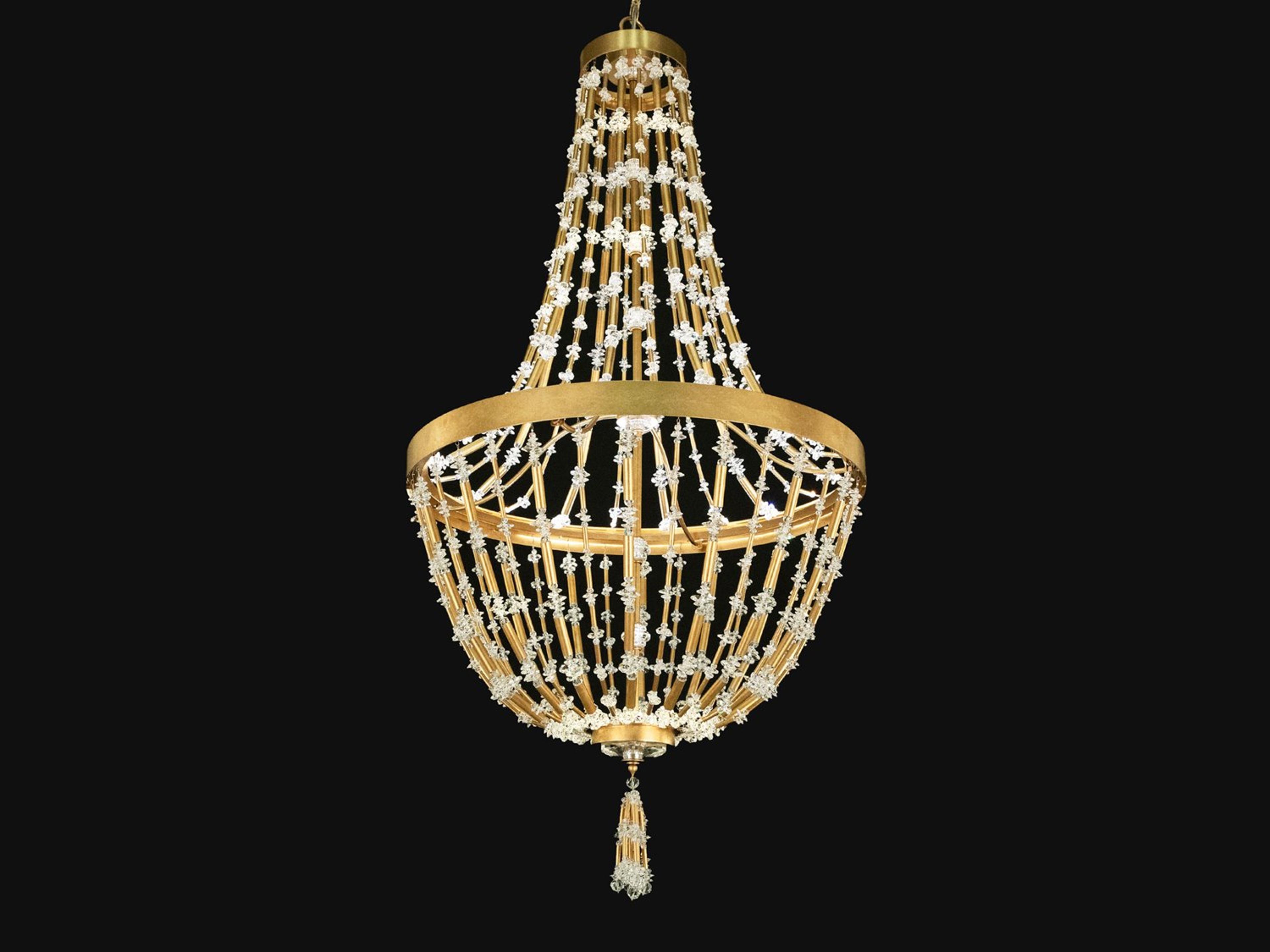 Schonbek Bali 1-Light Heirloom Gold Crystal LED Pendant