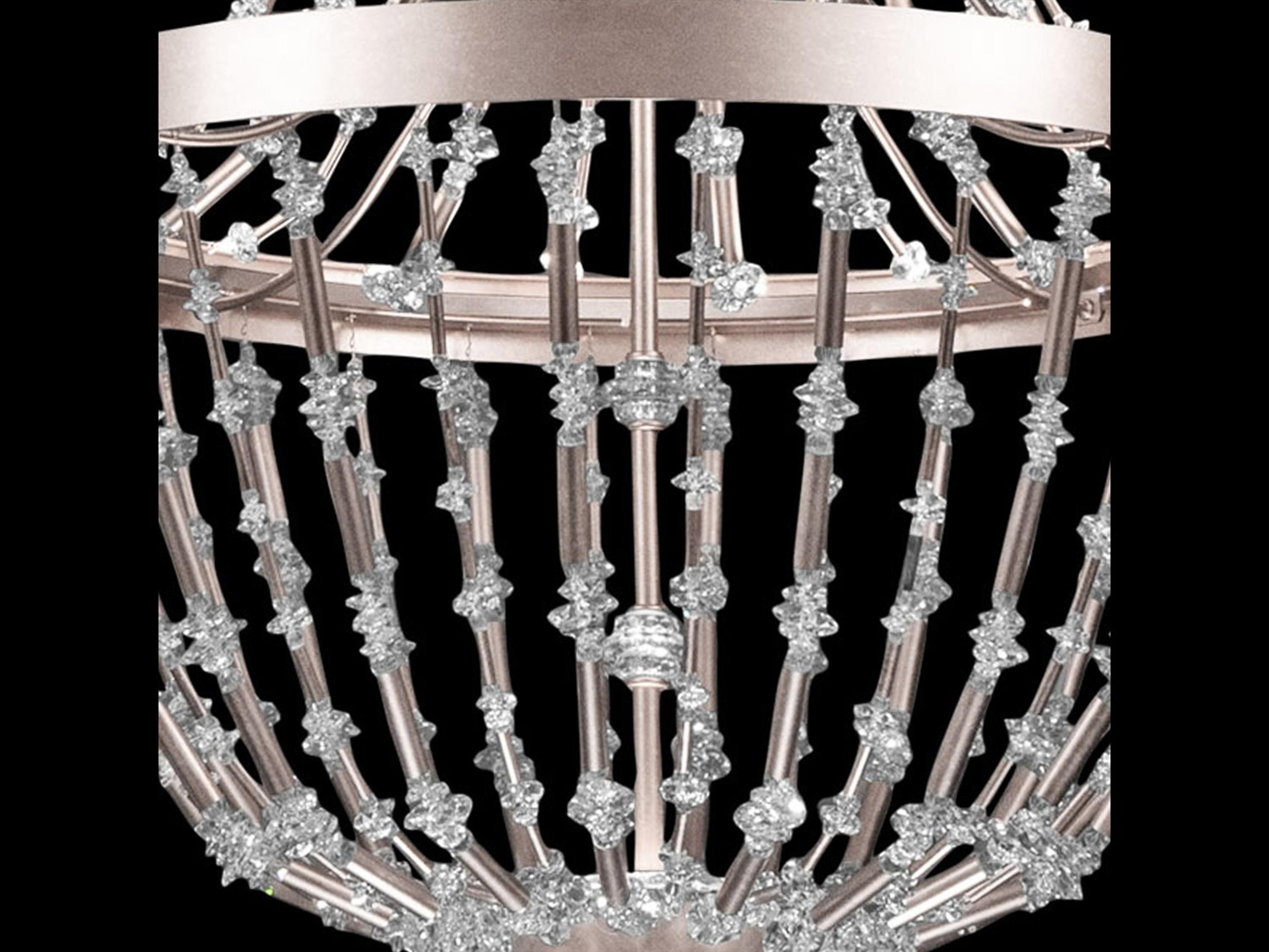 Schonbek Bali 1-Light Antique Silver Crystal LED Pendant