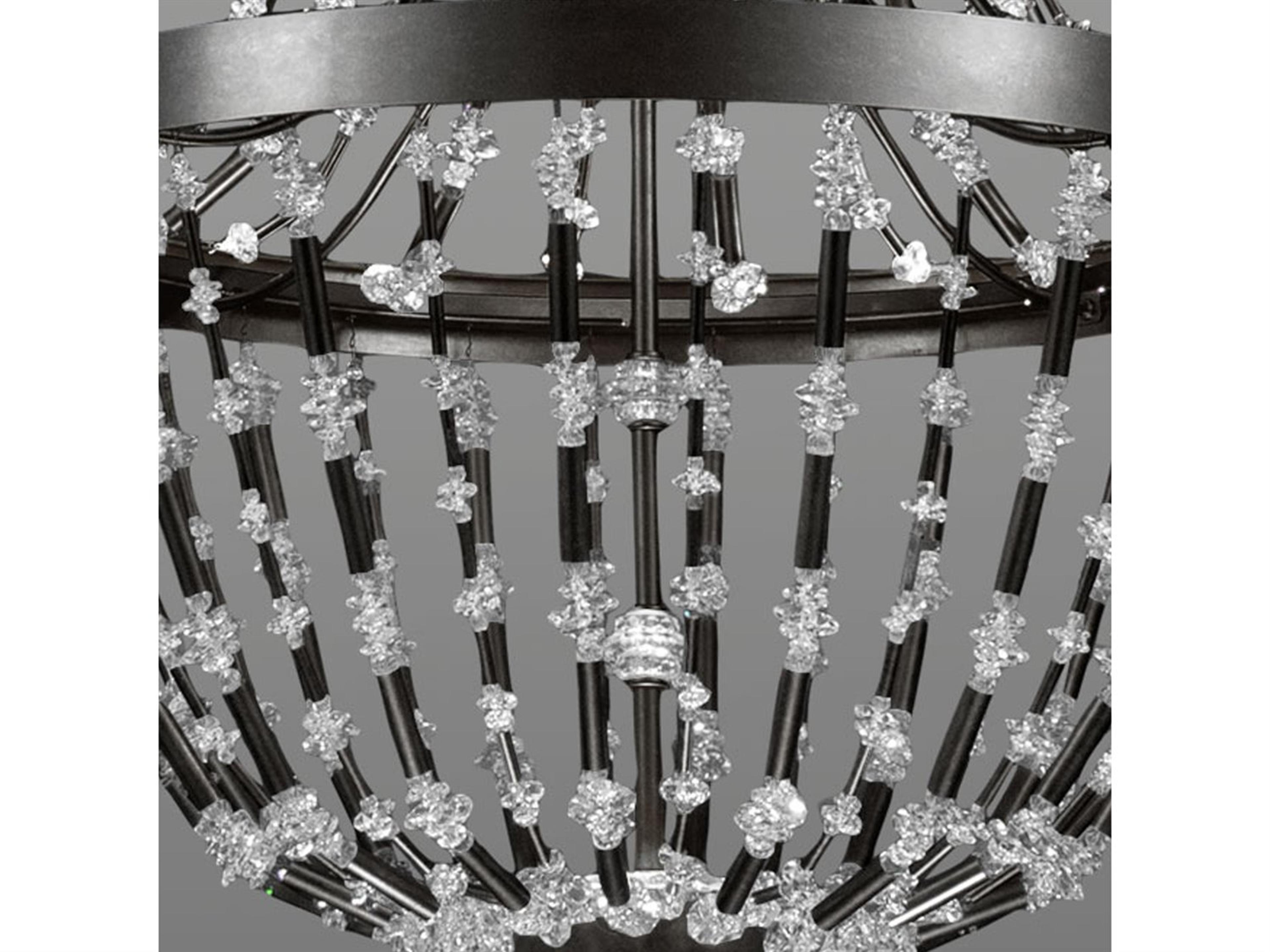 Schonbek Bali 1-Light Black Crystal LED Pendant