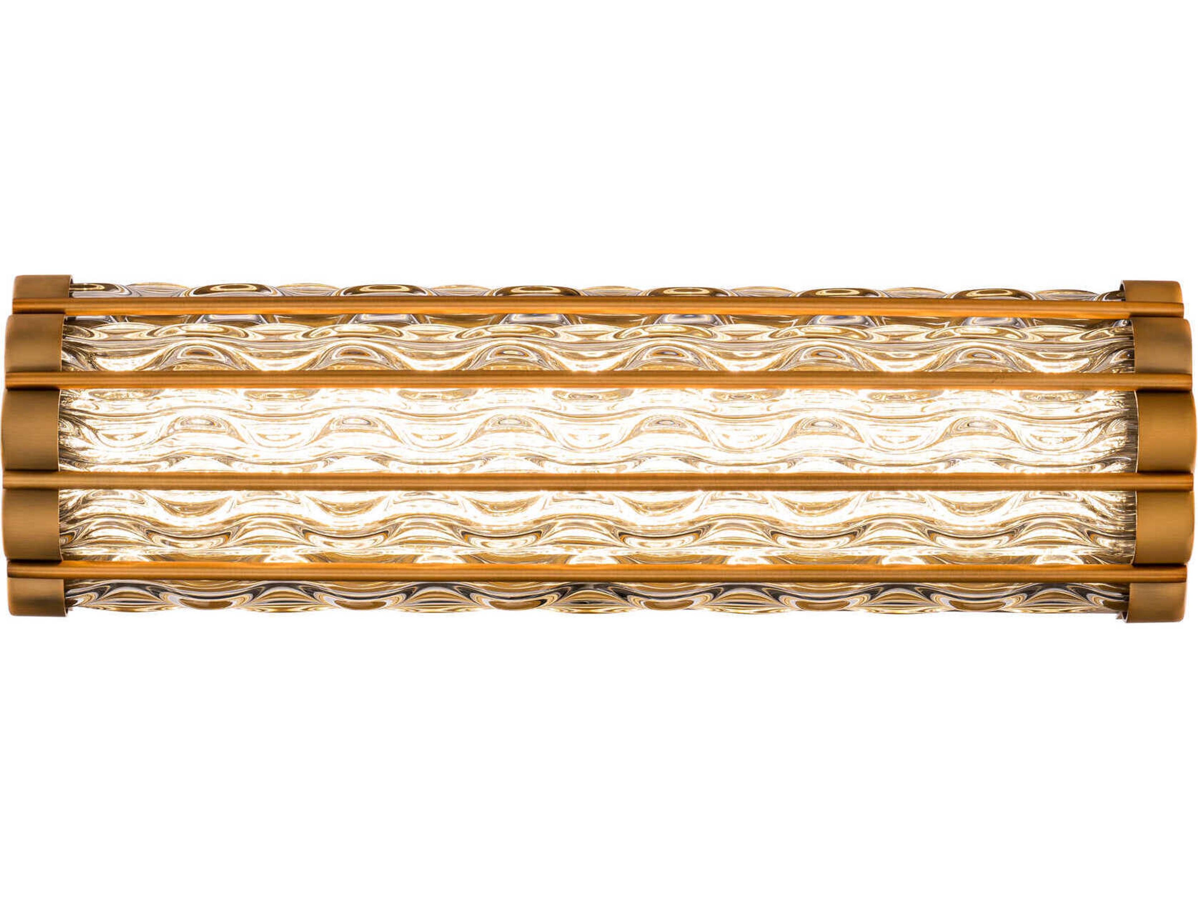 Schonbek Fortress 1-Light Aged Brass LED Vanity Light