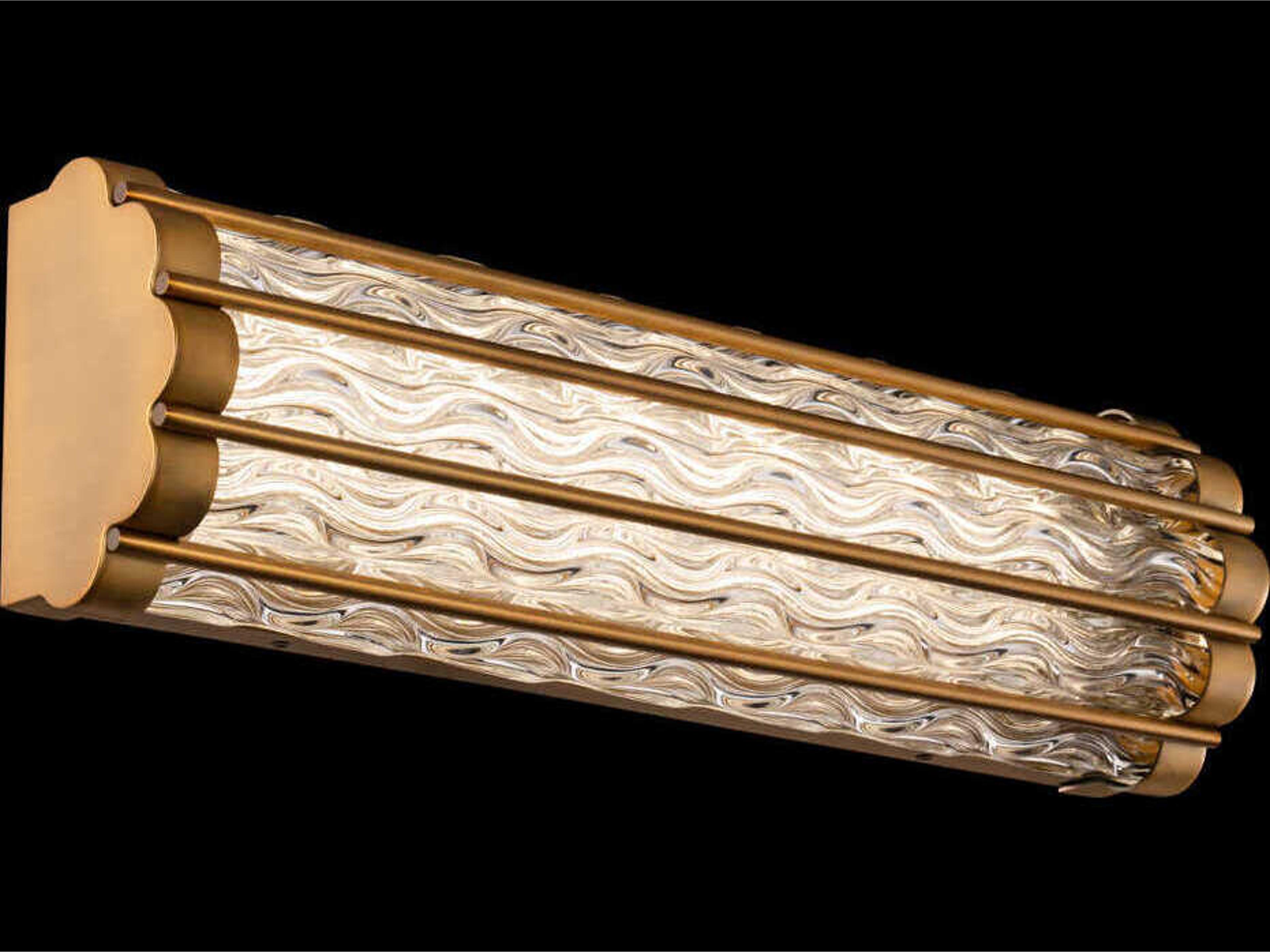 Schonbek Fortress 1-Light Aged Brass LED Vanity Light