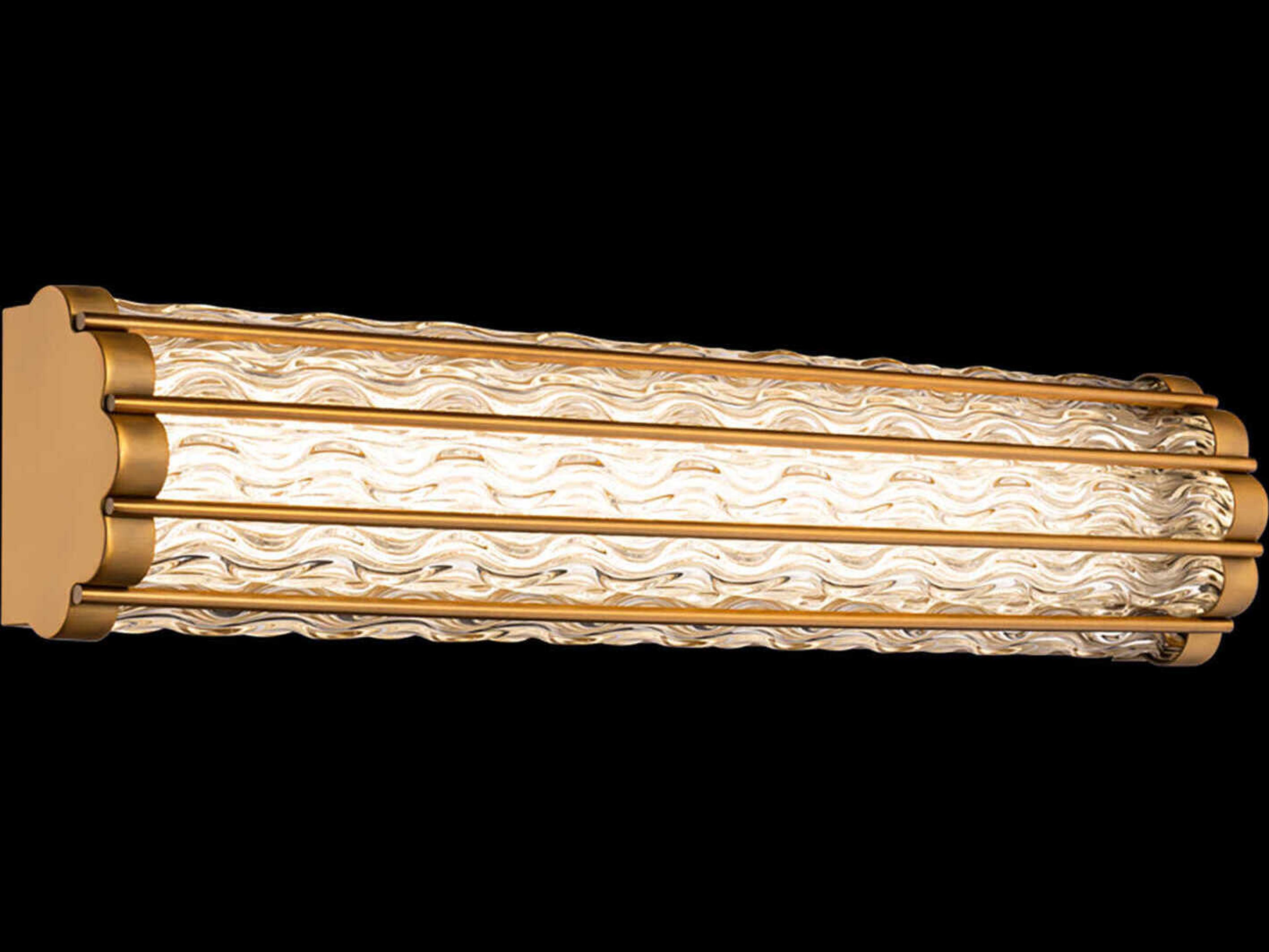 Schonbek Fortress 1-Light Aged Brass LED Vanity Light