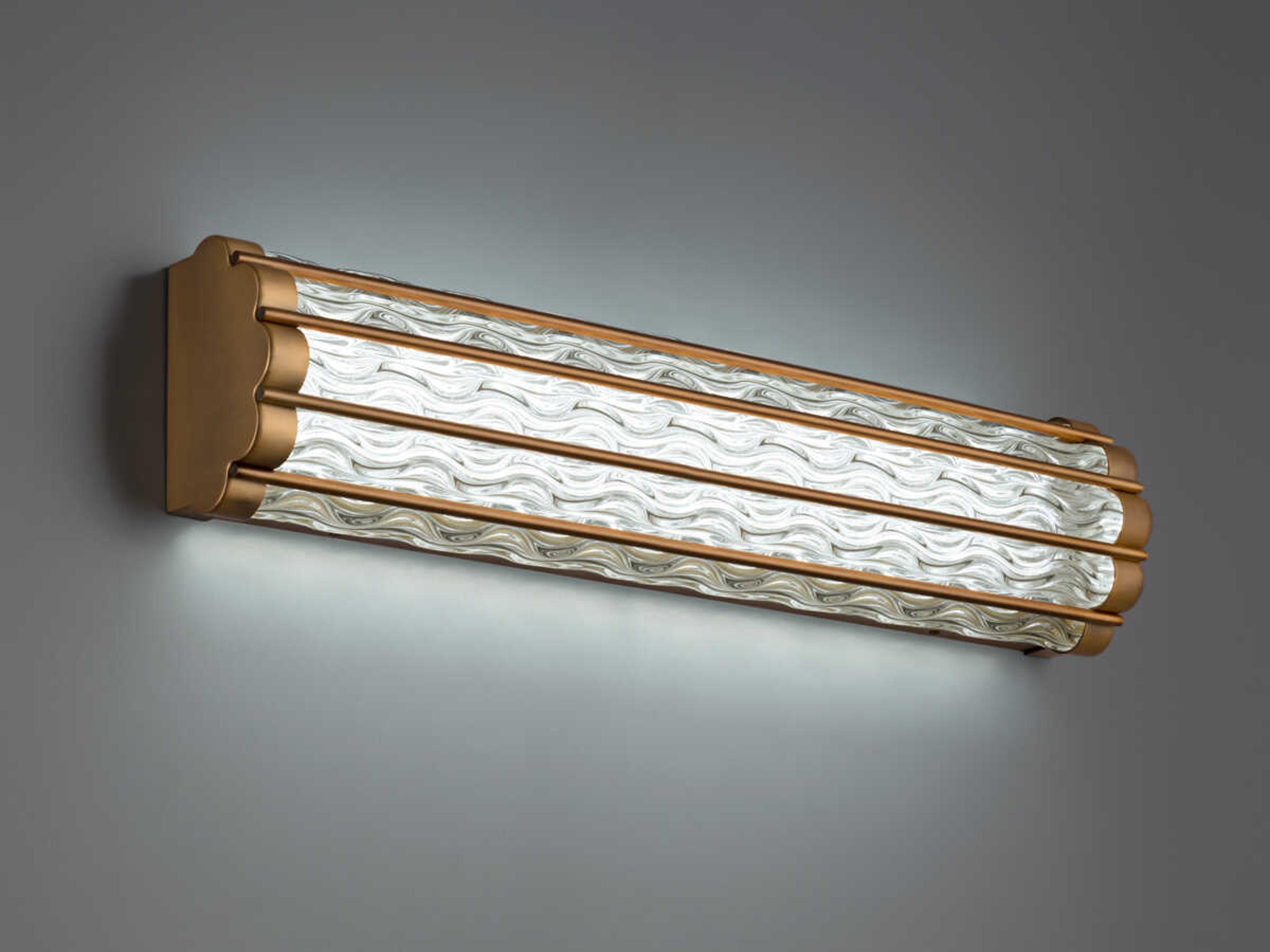 Schonbek Fortress 1-Light Aged Brass LED Vanity Light