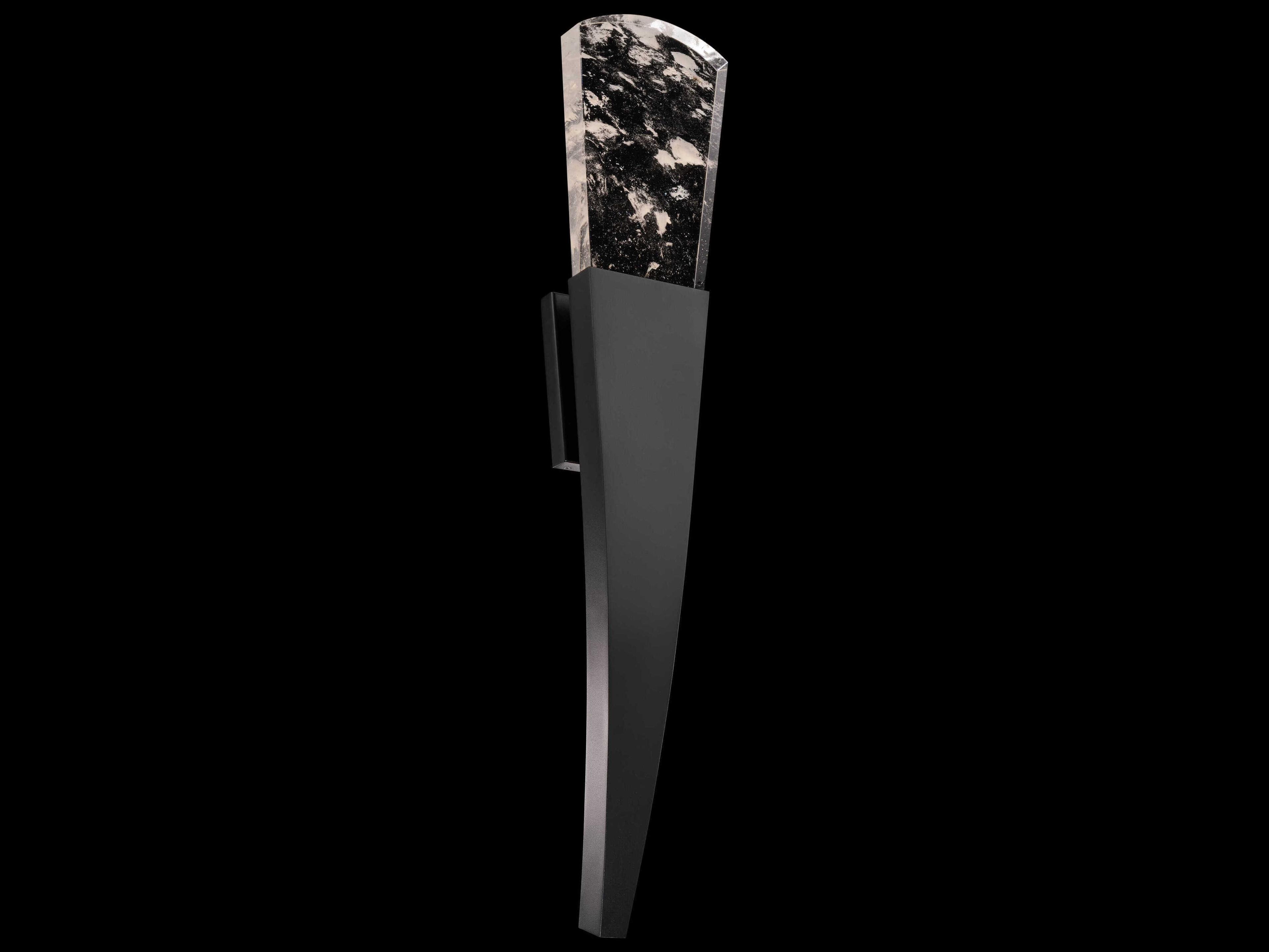Schonbek Embrace 1-Light Black Crystal LED Wall Sconce