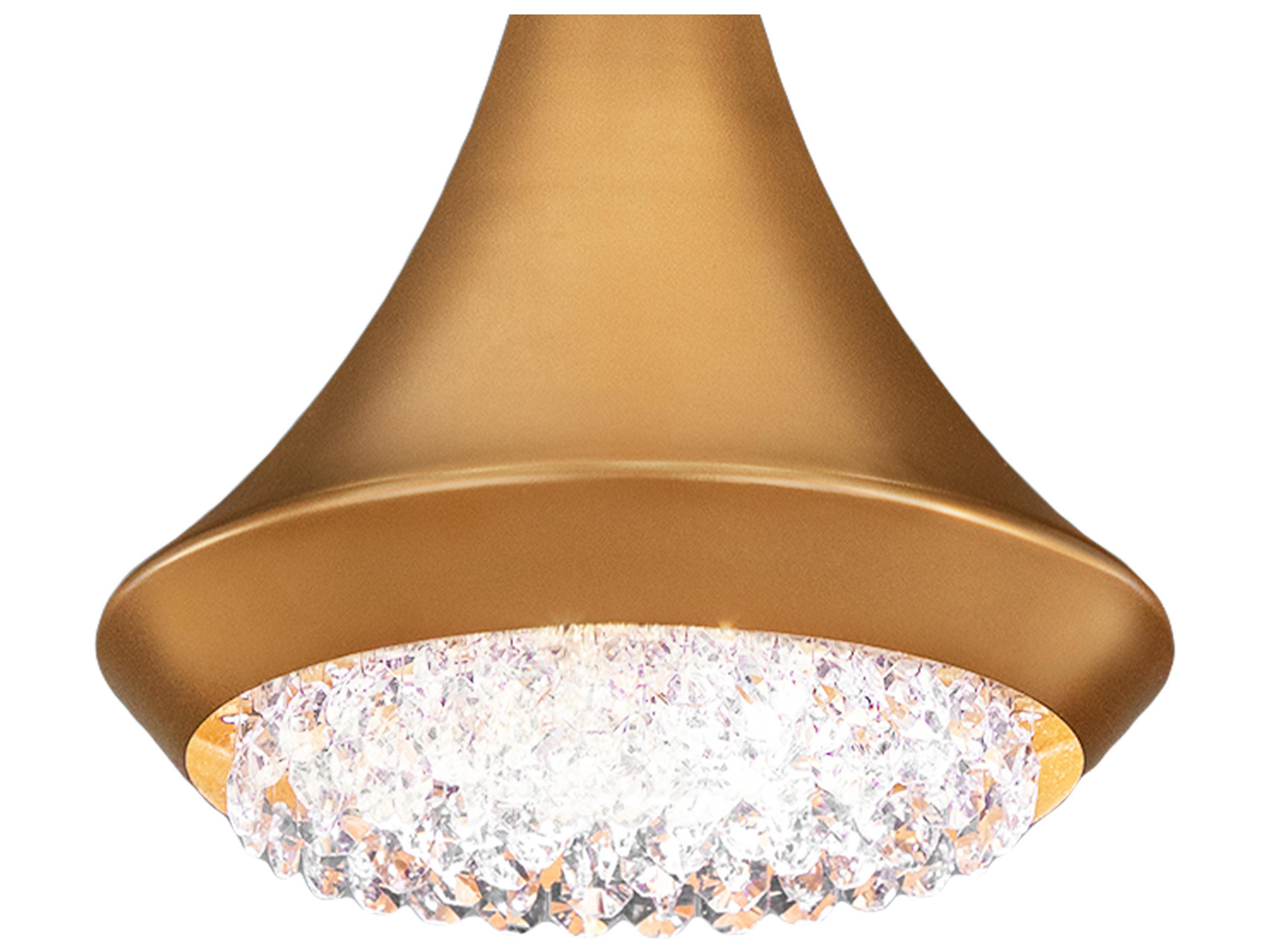 Verita 1-Light Heirloom Gold Crystal LED Linear Mini Pendant