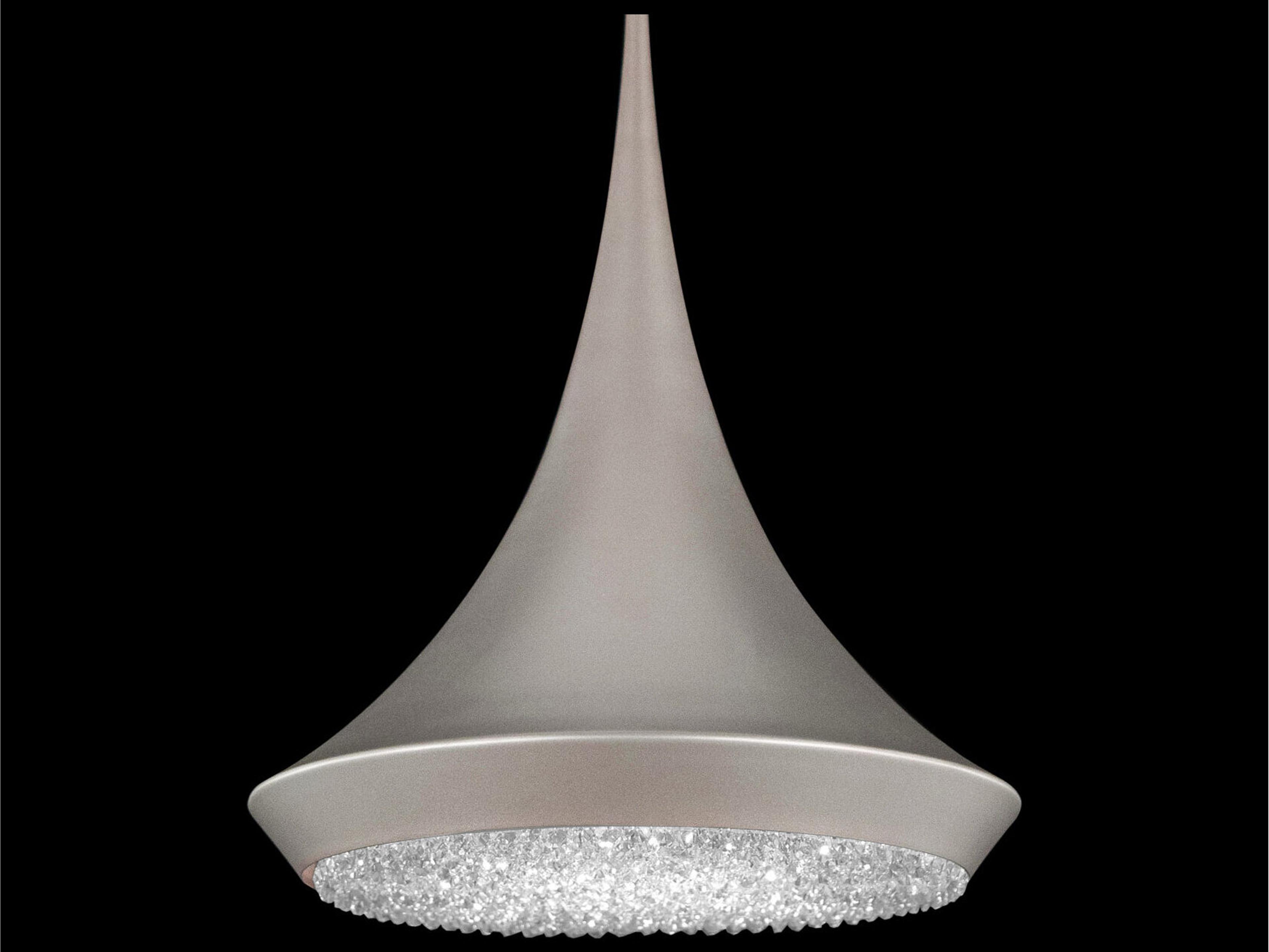 Verita 1-Light Antique Silver Crystal LED Linear Pendant