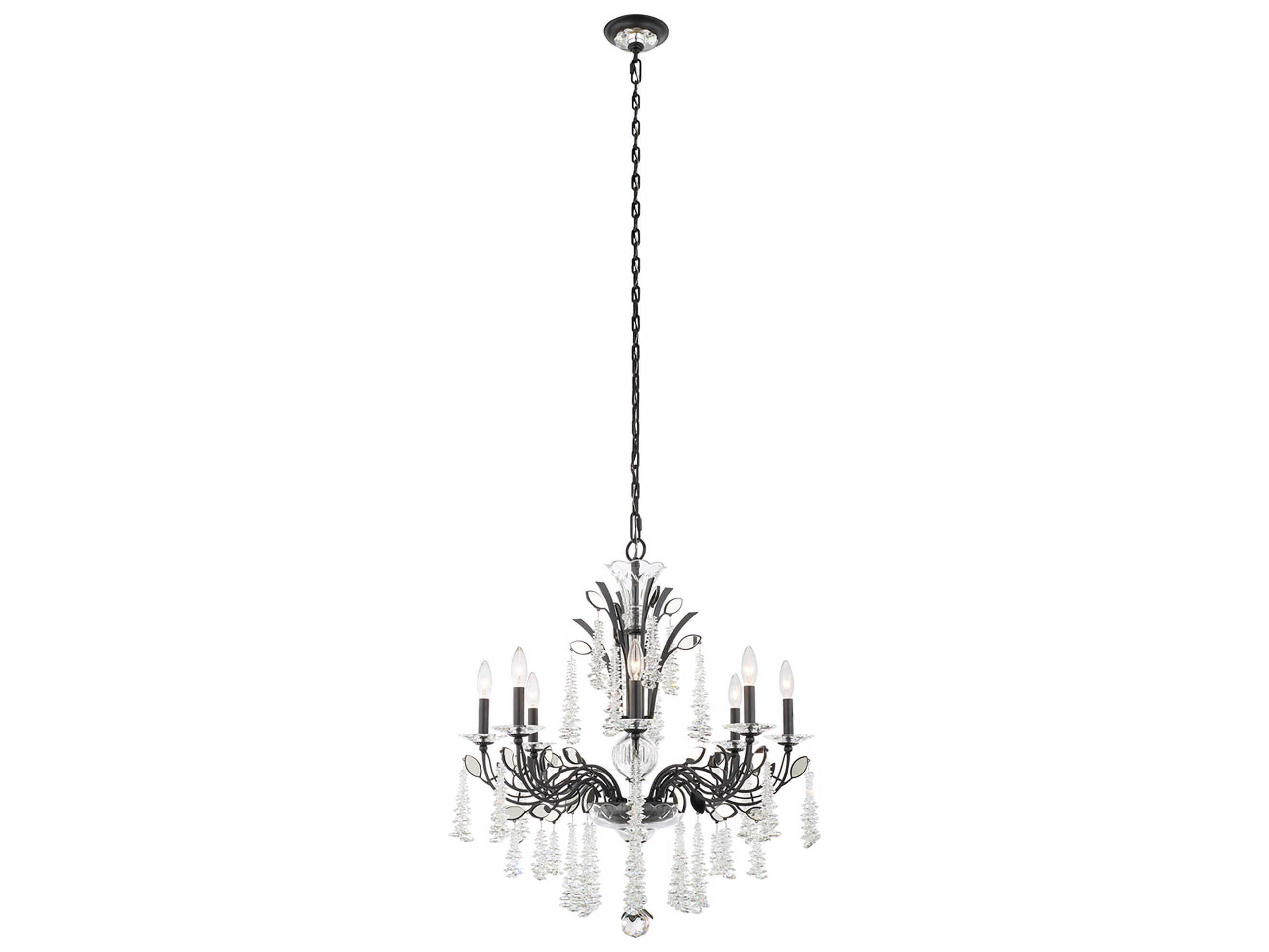 Maclyn Black Traditional Candelabra Chandelier