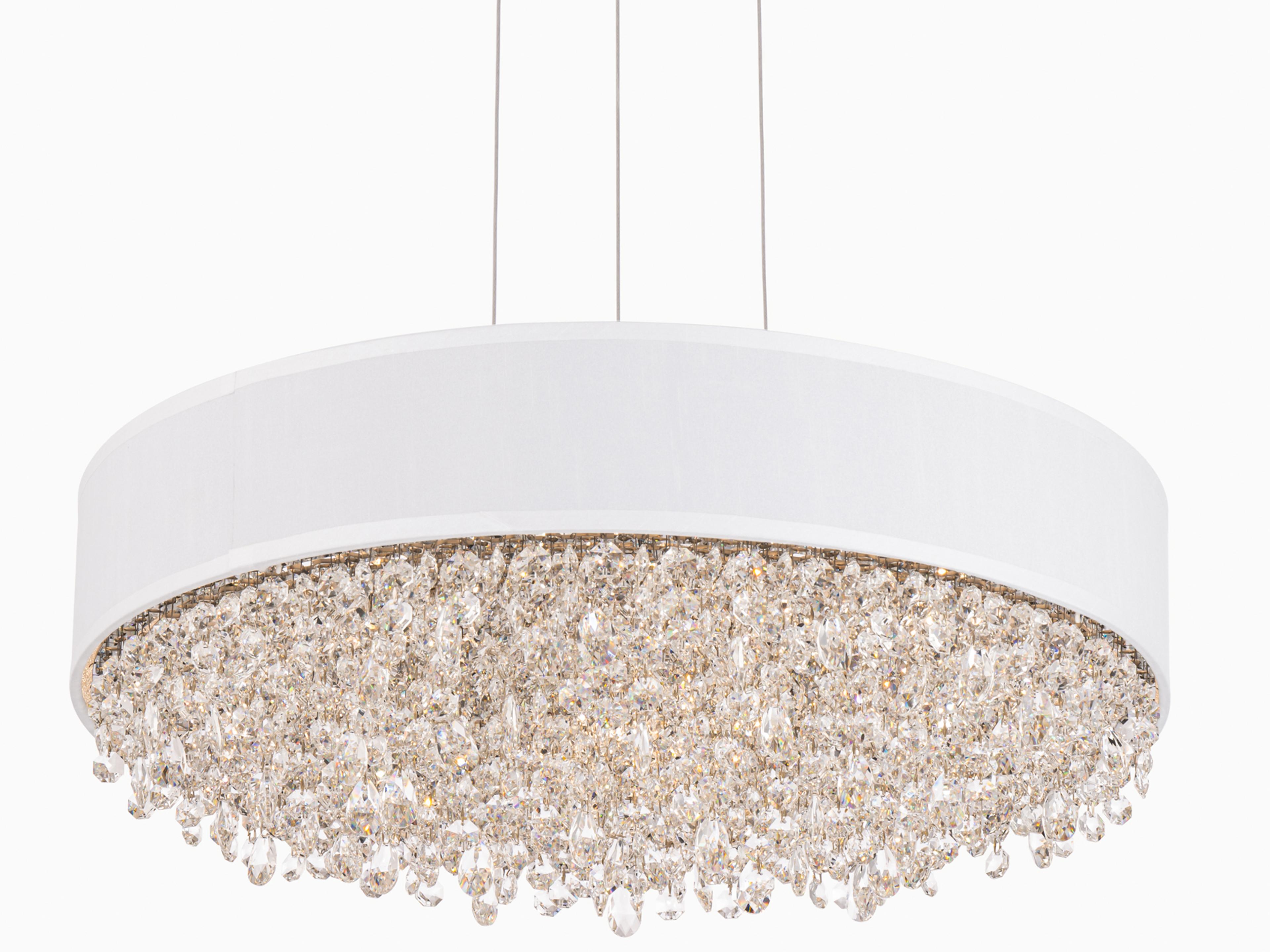 Schonbek Eclyptix 1-Light Stainless Steel Crystal LED Round Pendant