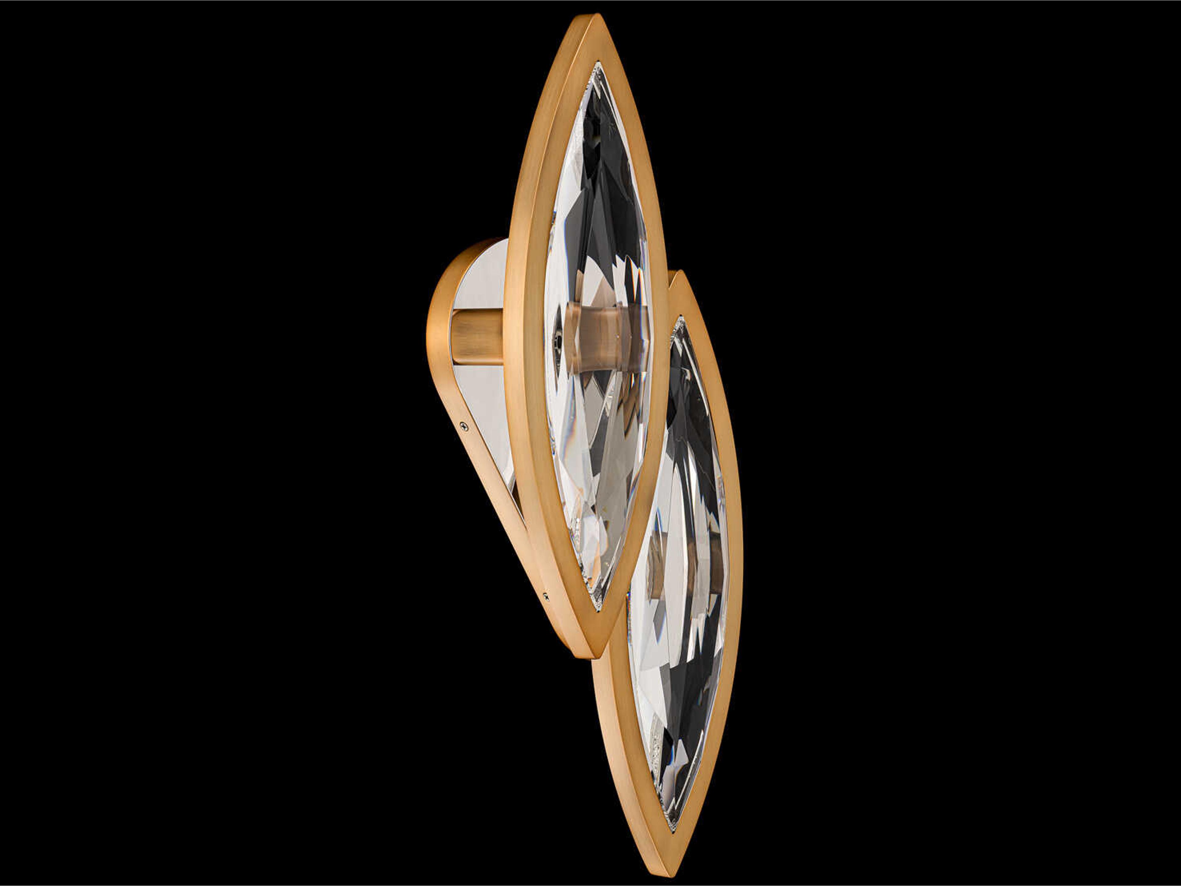 Schonbek Marchesa 2-Light Aged Brass Vanity Light