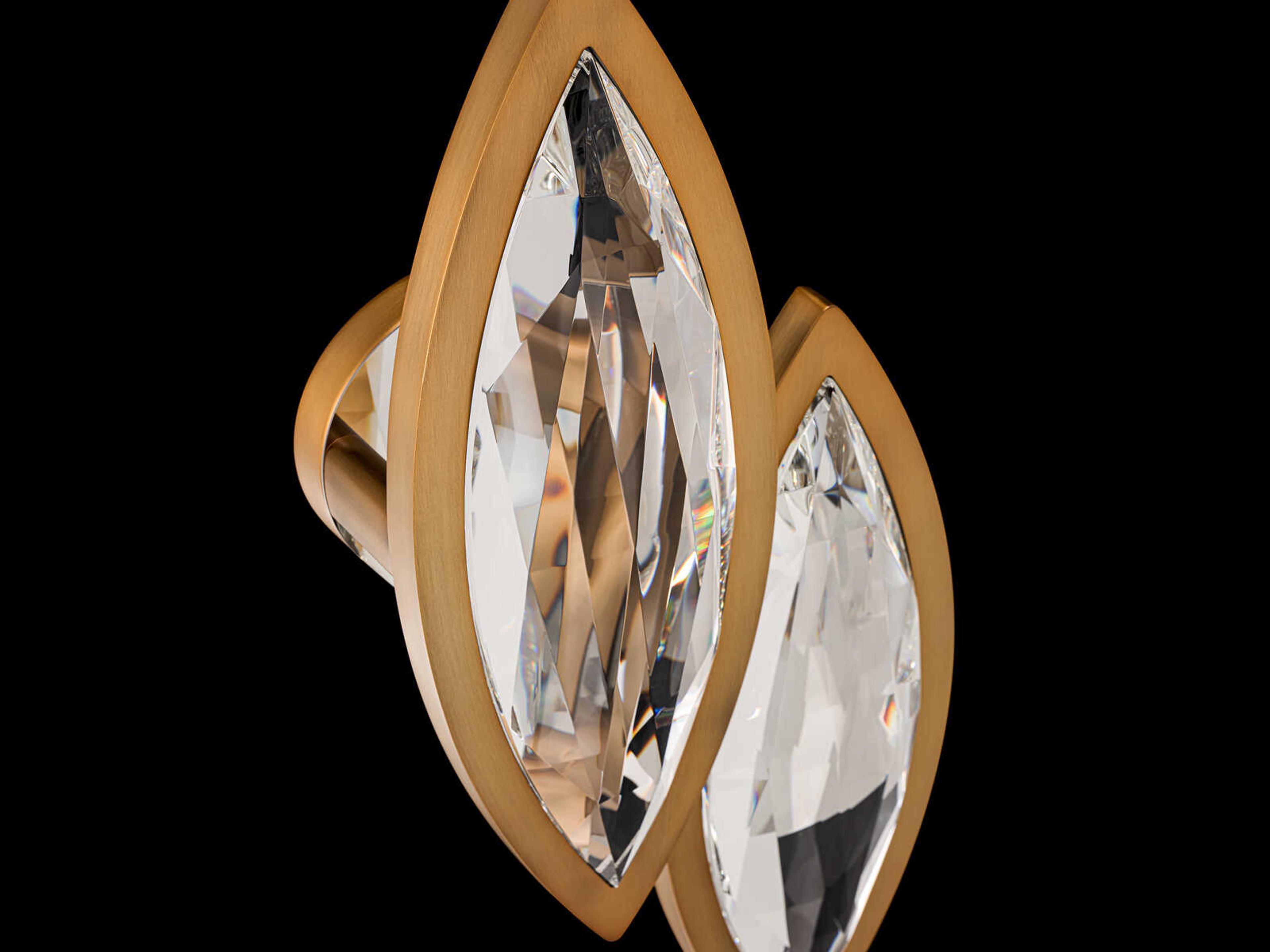 Schonbek Marchesa 2-Light Aged Brass Vanity Light