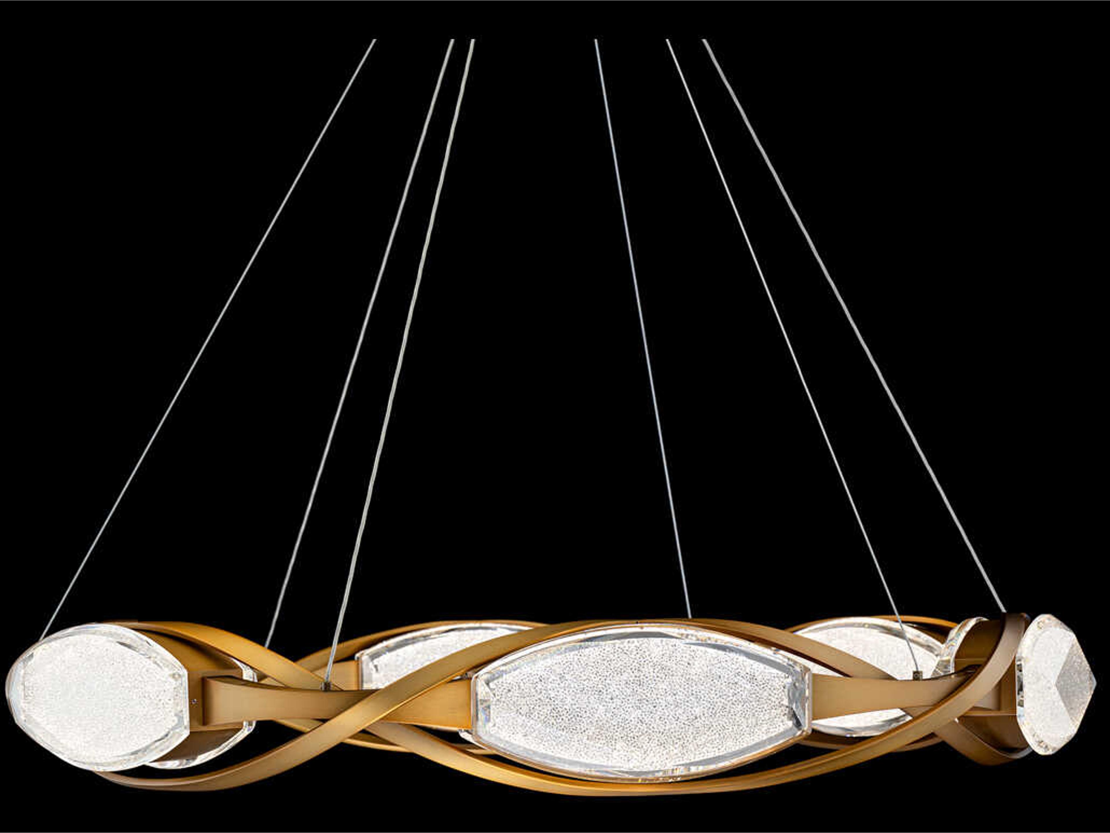 Schonbek Bijoux Aged Brass Round Pendant