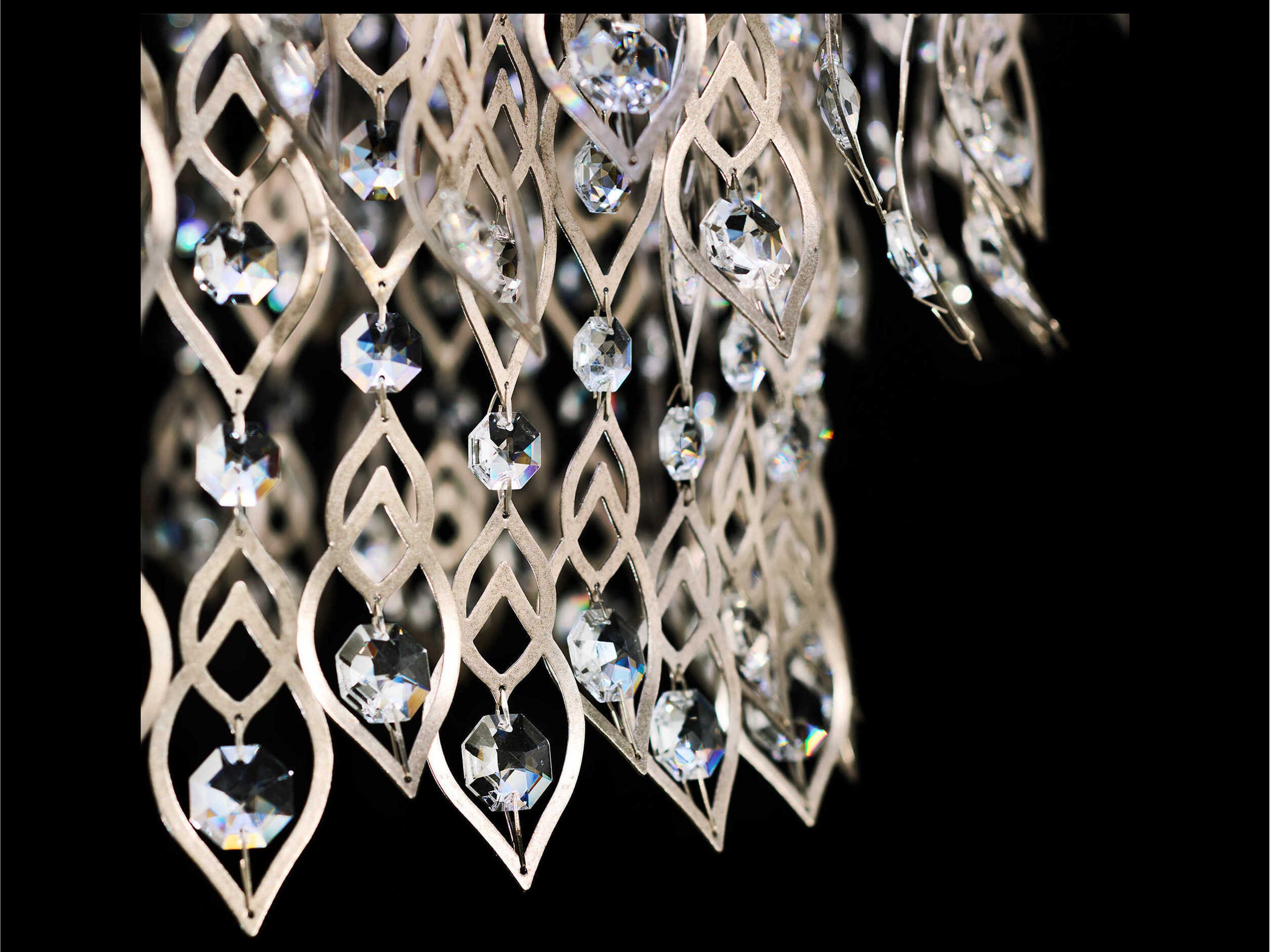 Schonbek Pavona 1-Light Silver Round Chandelier