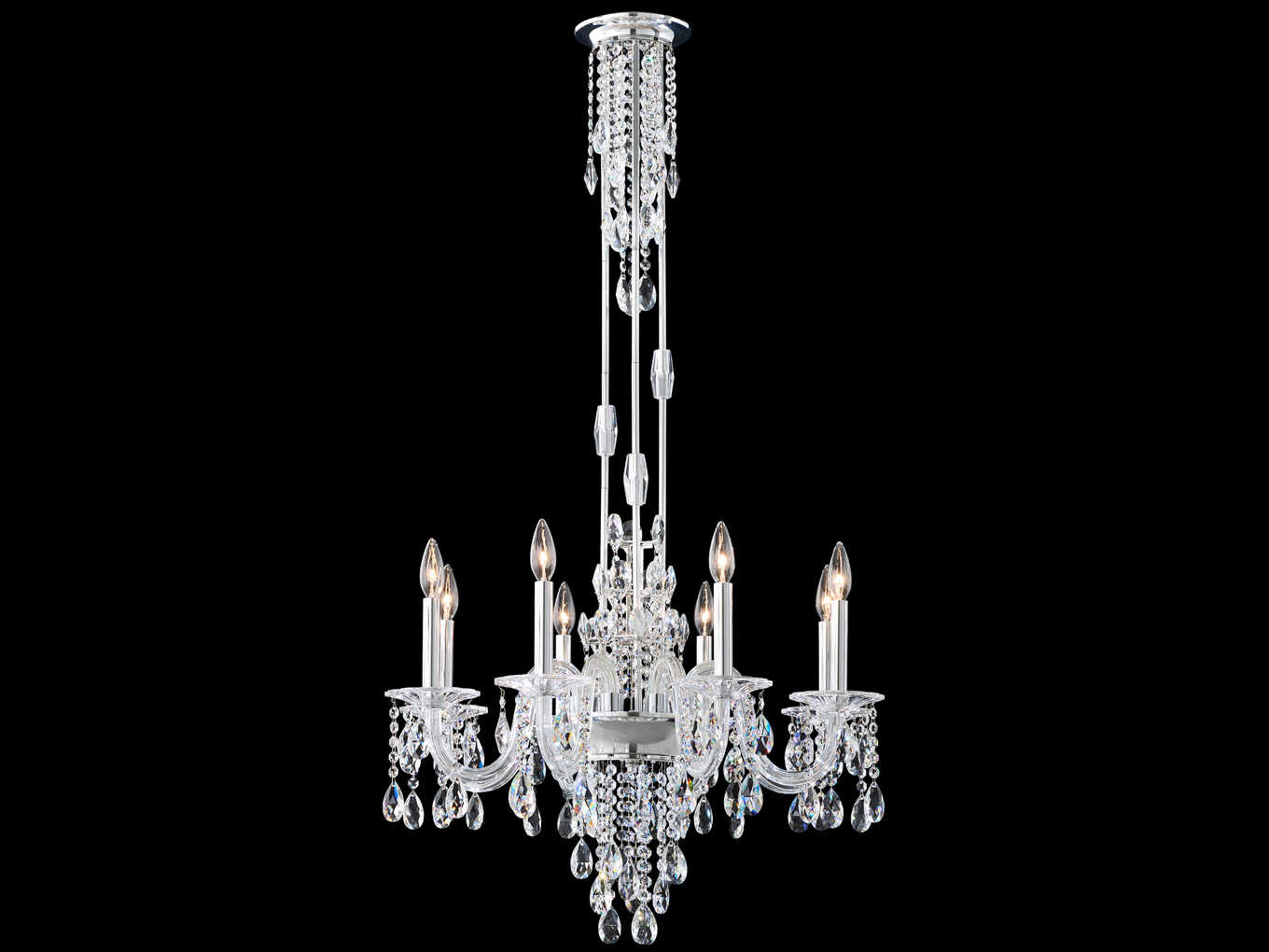 Rainier Clear Traditional Candelabra Chandelier