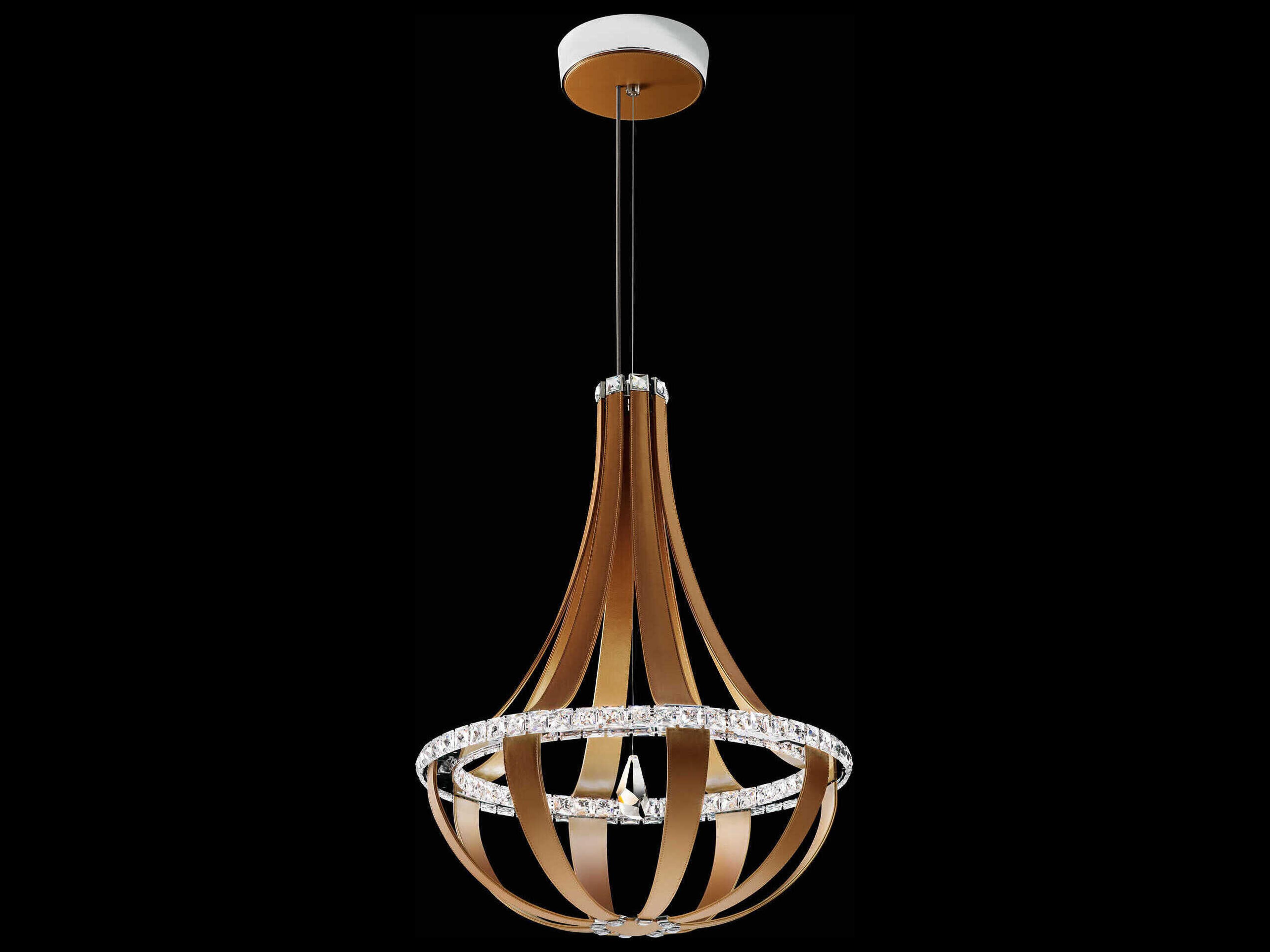 Schonbek Crystal Empire 16-Light6-Light Brown LED Geometric Pendant