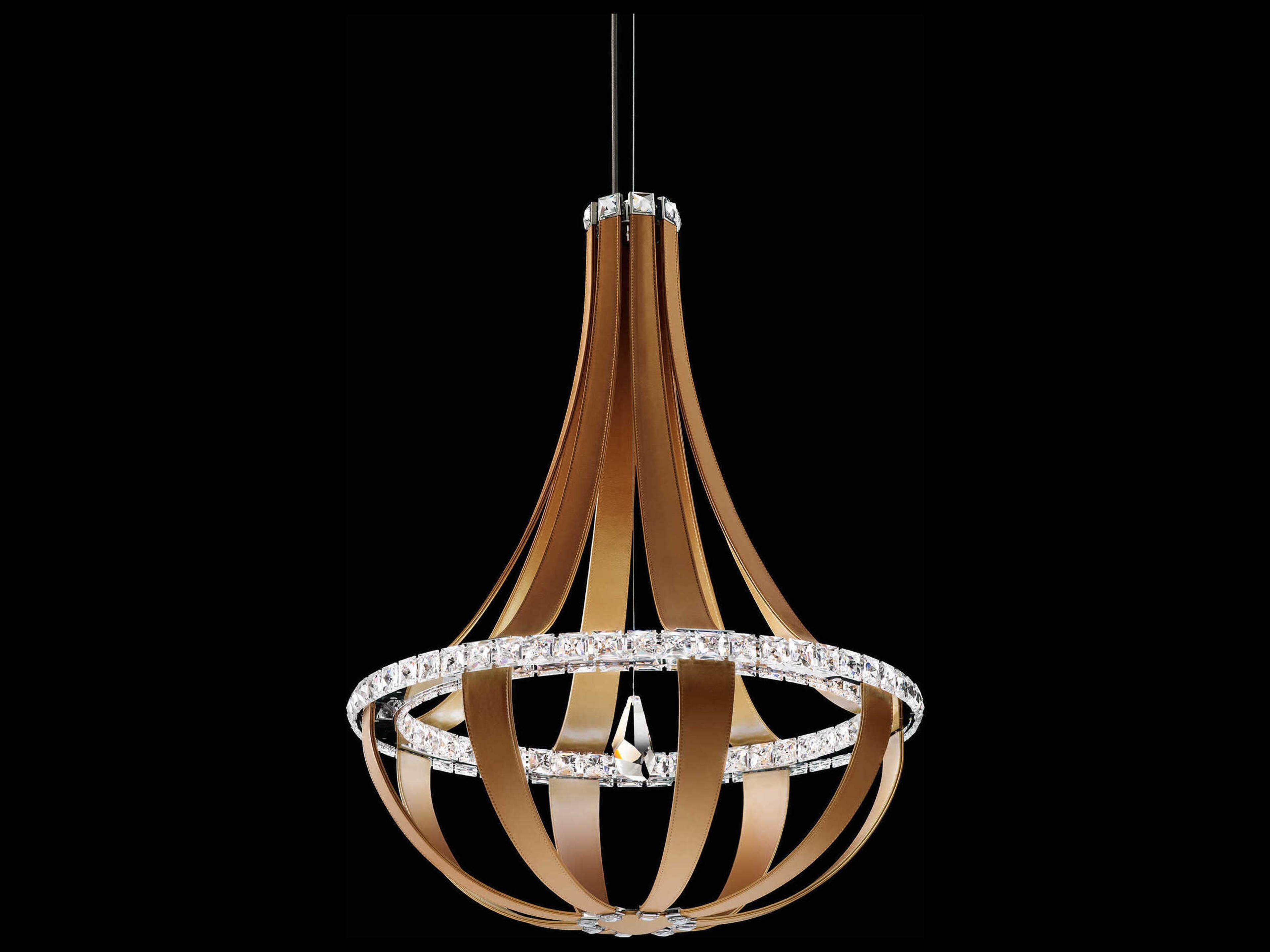 Schonbek Crystal Empire 16-Light6-Light Brown LED Geometric Pendant