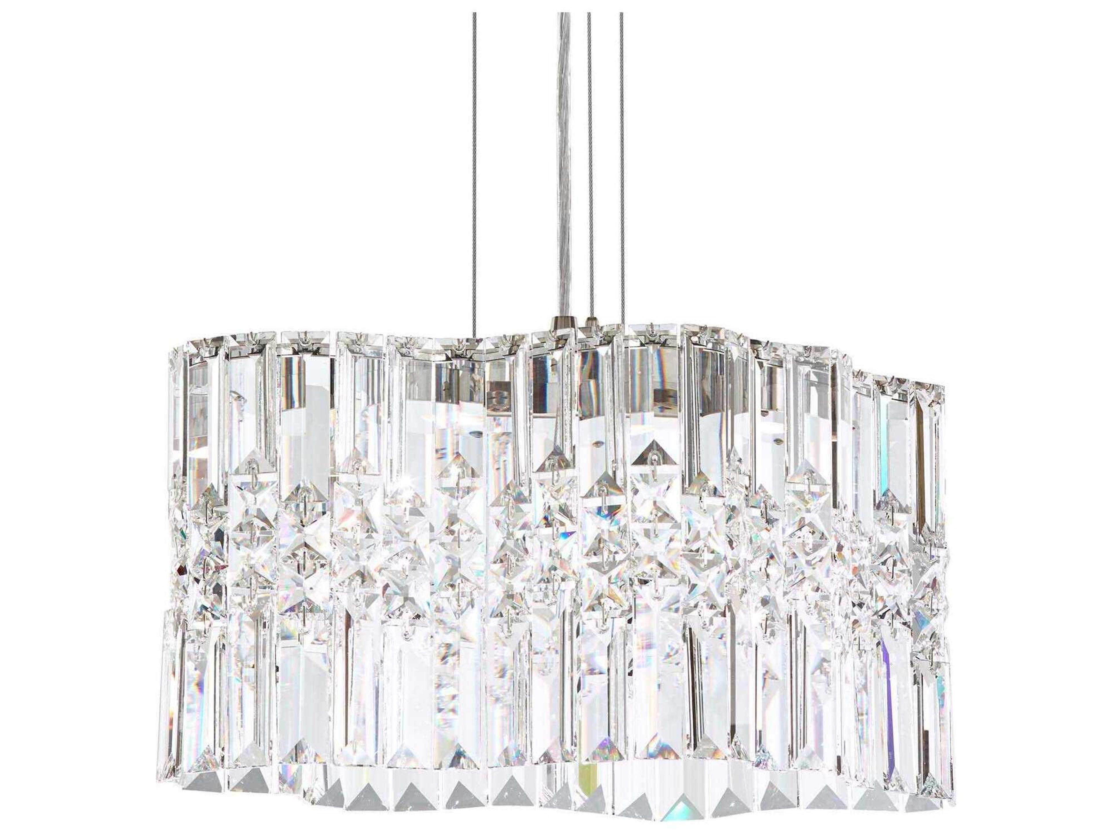 Schonbek Selene 2-Light Stainless Steel Crystal LED Pendant