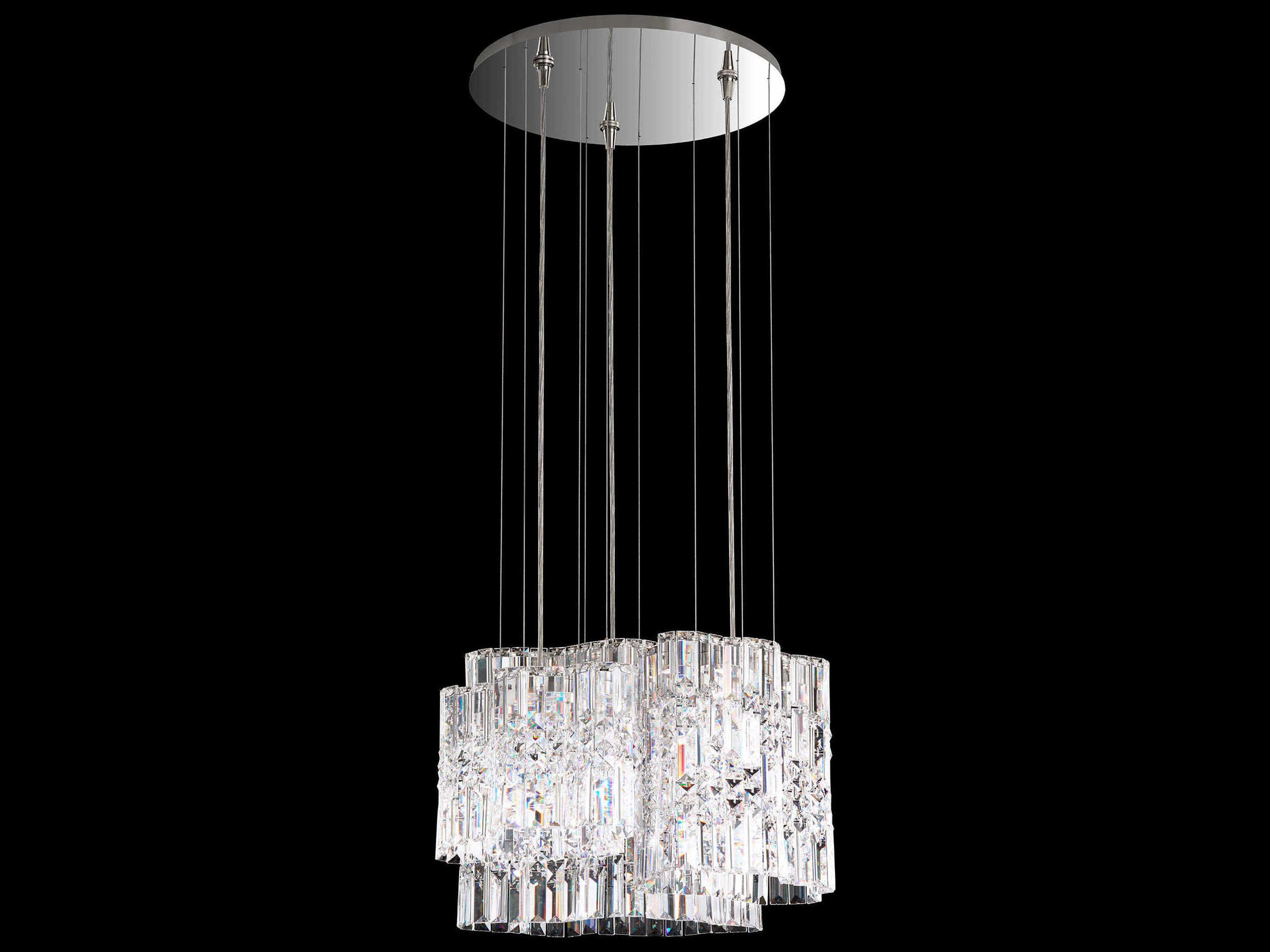 Schonbek Selene 6-Light Stainless Steel Crystal LED Pendant