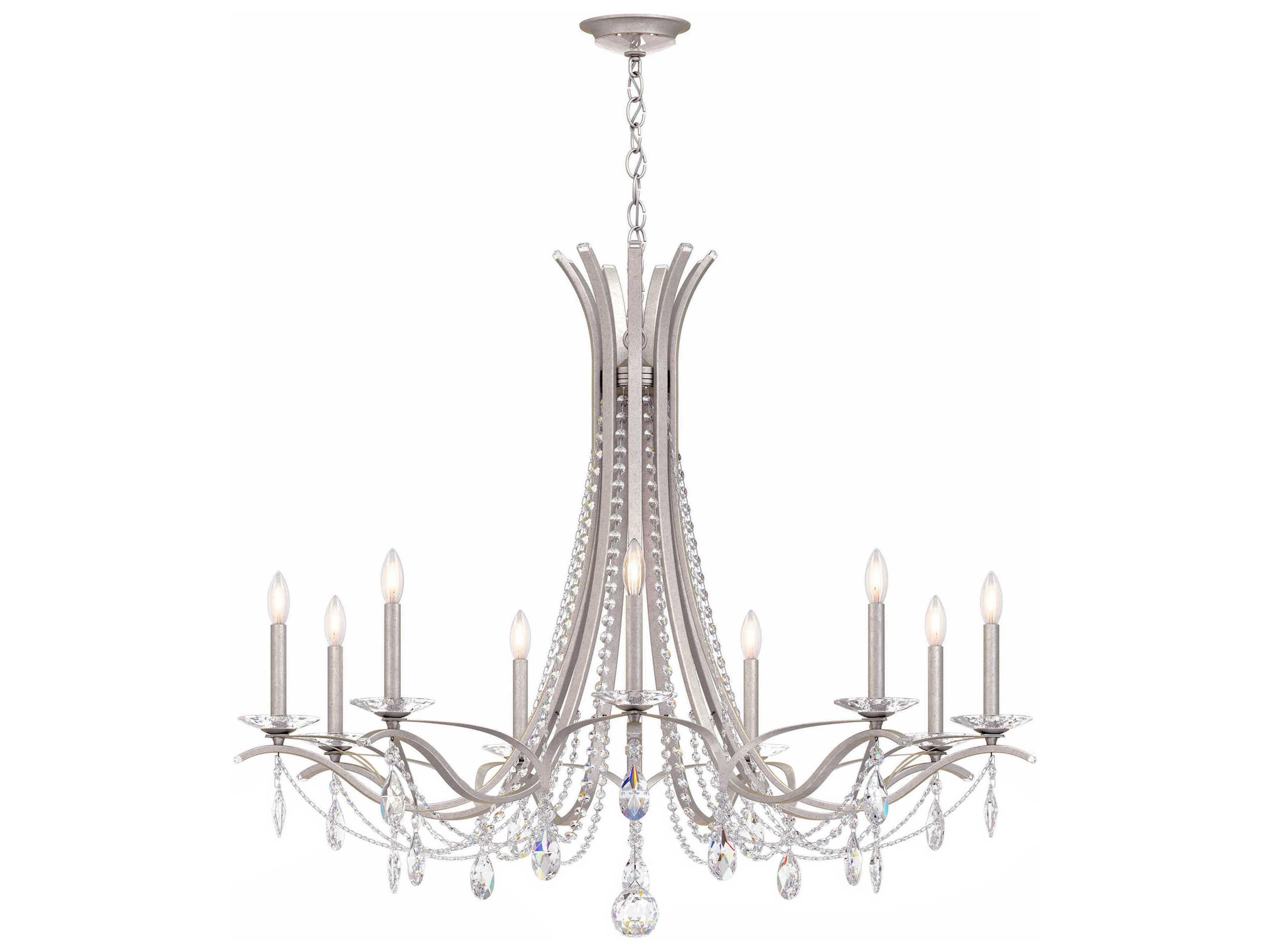 Schonbek Vesca 9-Light Gold Crystal Chandelier