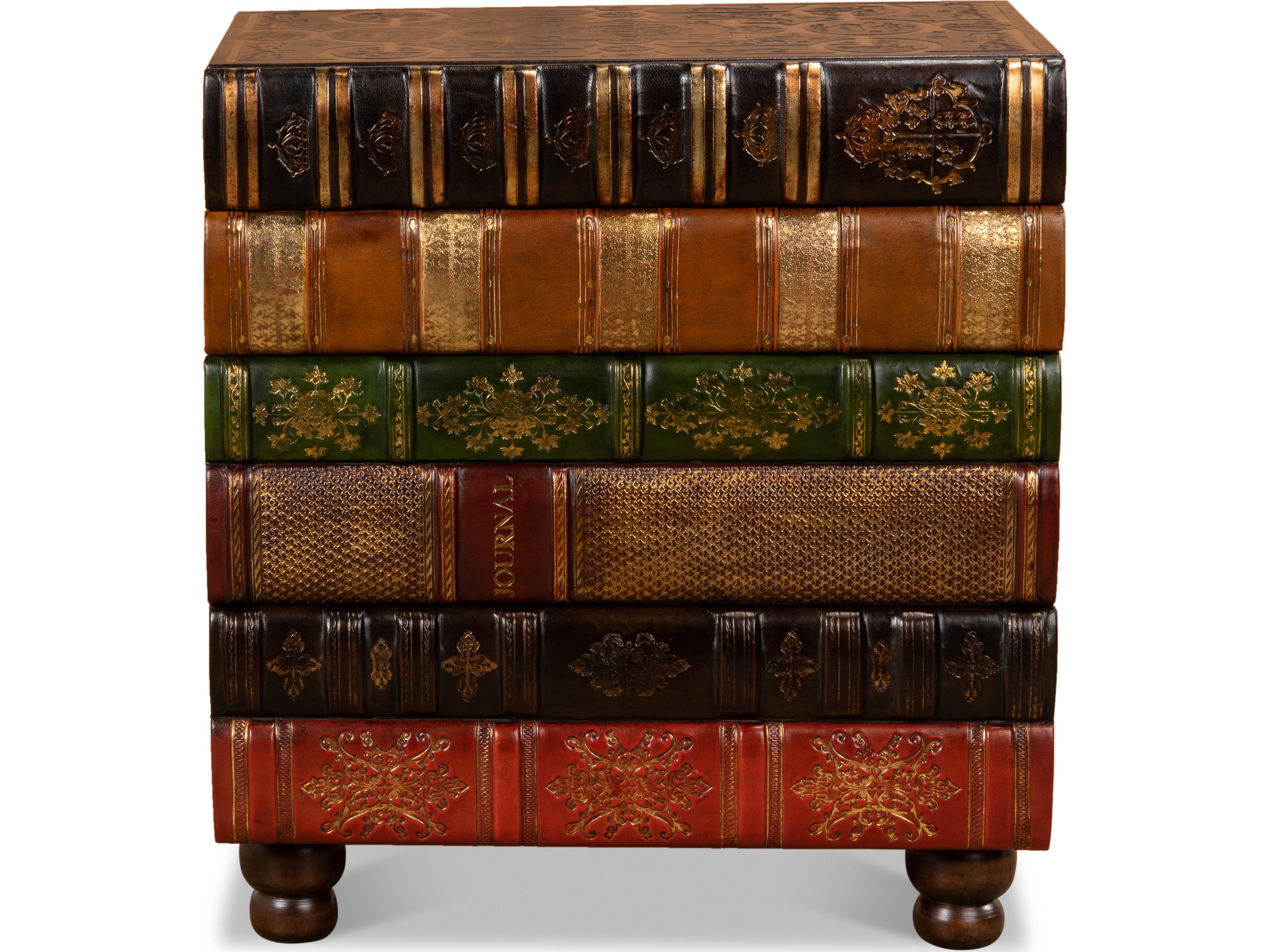 Sarreid Ltd Florentine Books Chairside Chest