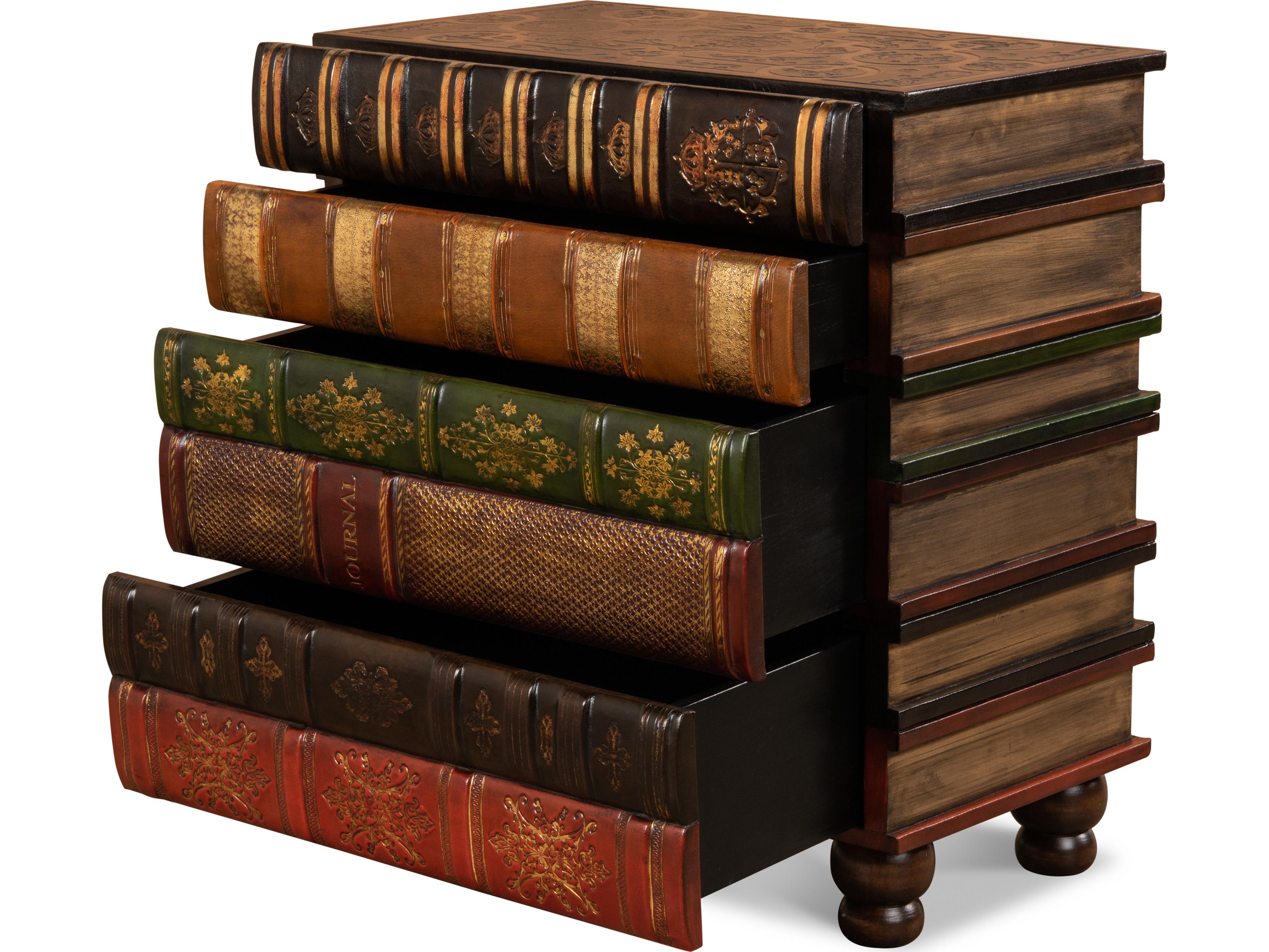 Sarreid Ltd Florentine Books Chairside Chest