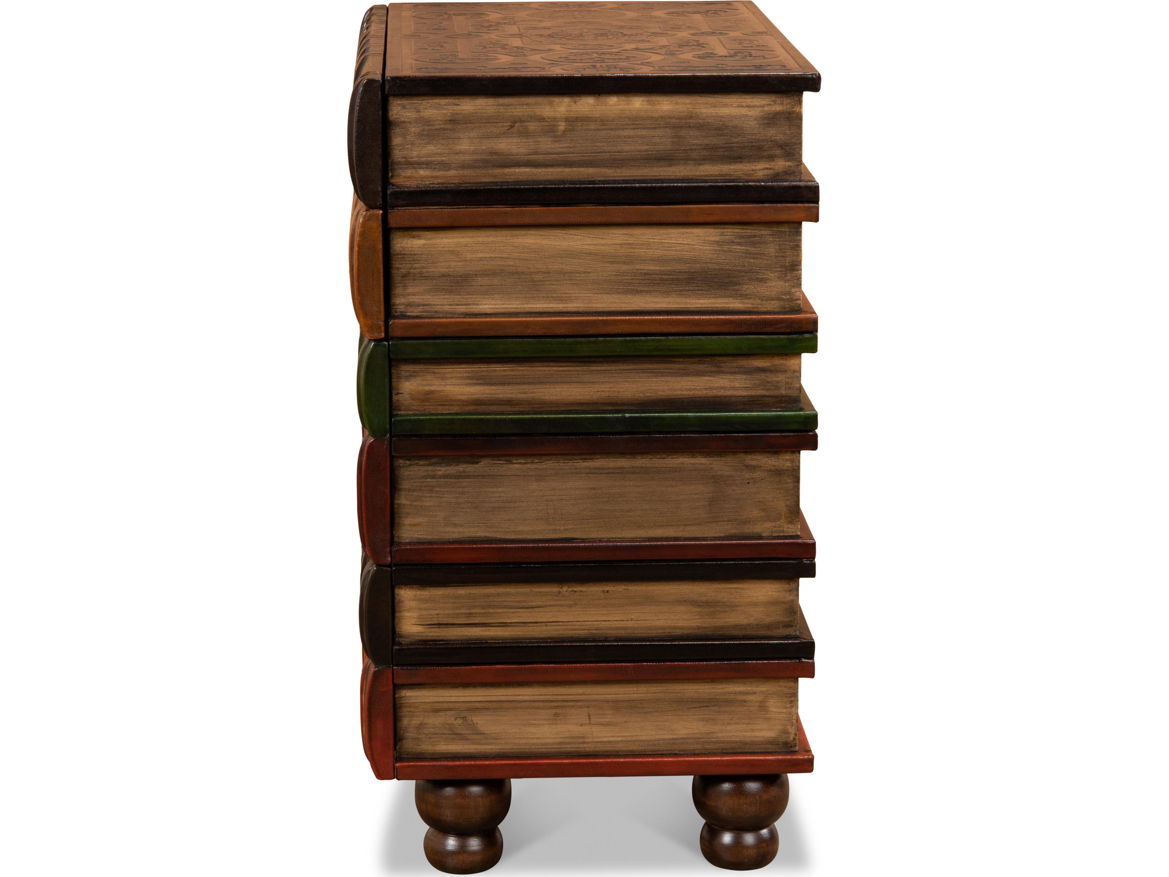 Sarreid Ltd Florentine Books Chairside Chest
