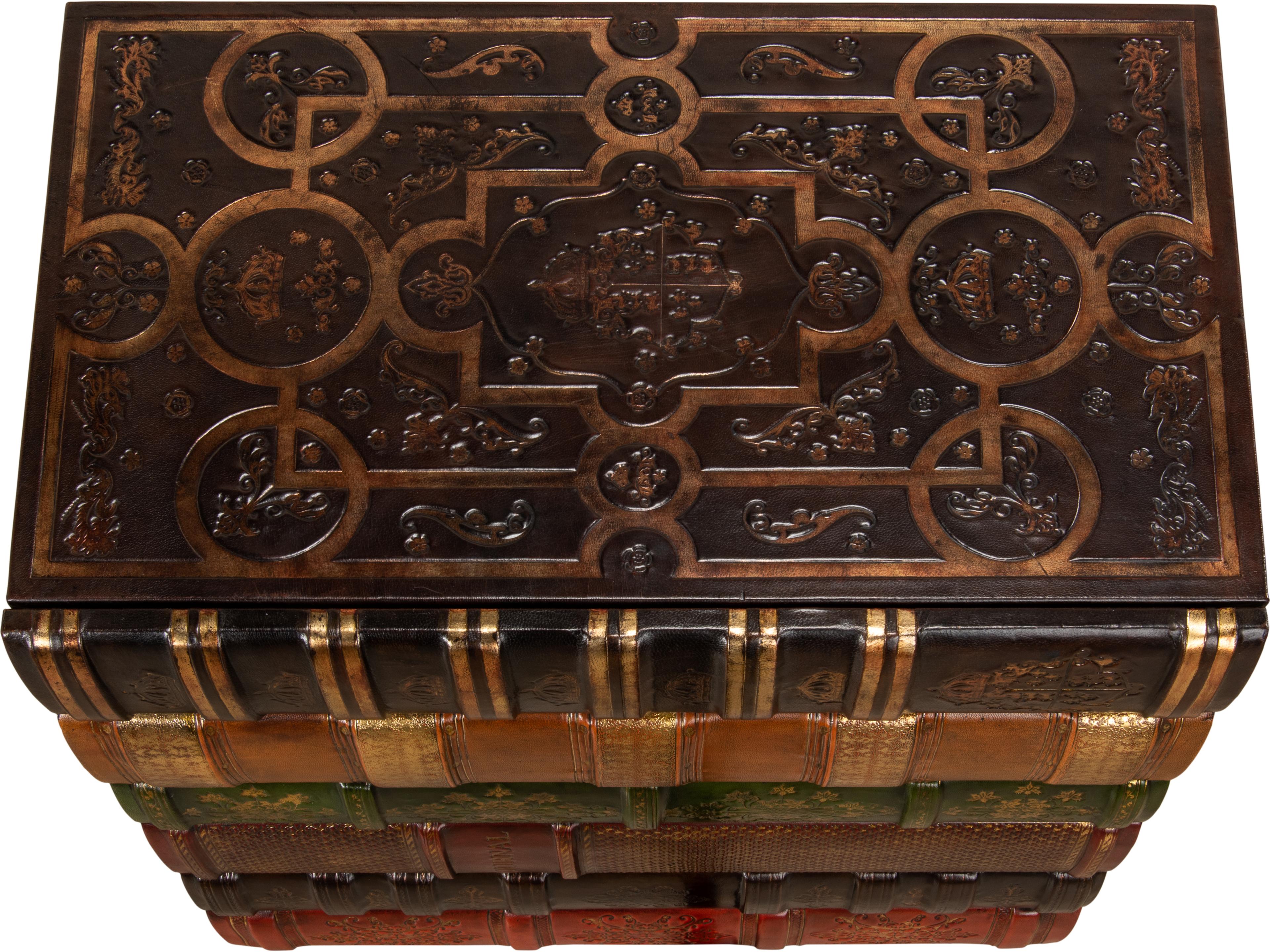 Sarreid Ltd Florentine Books Chairside Chest