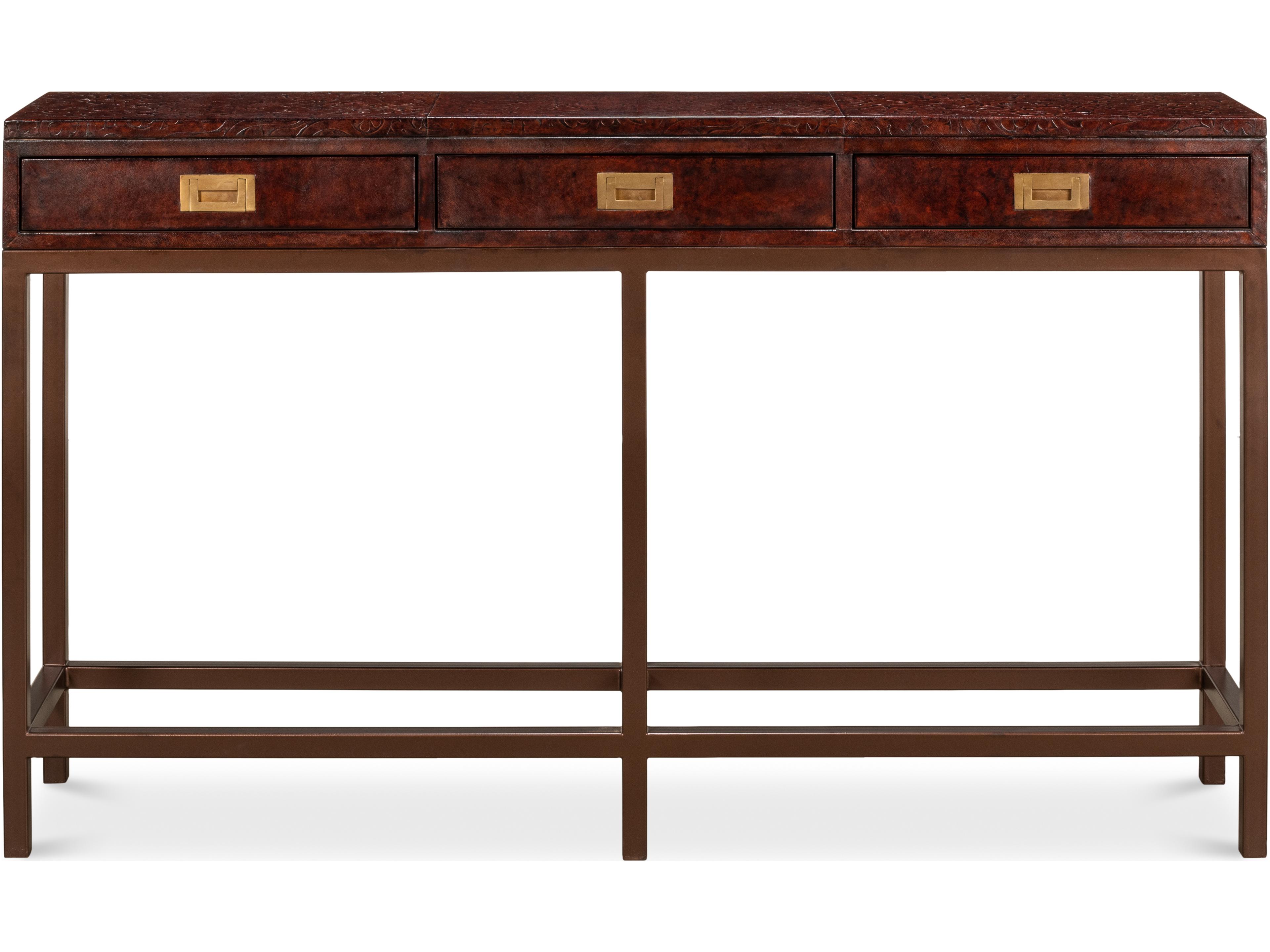 Sarreid Ltd Campaign Embossed Console