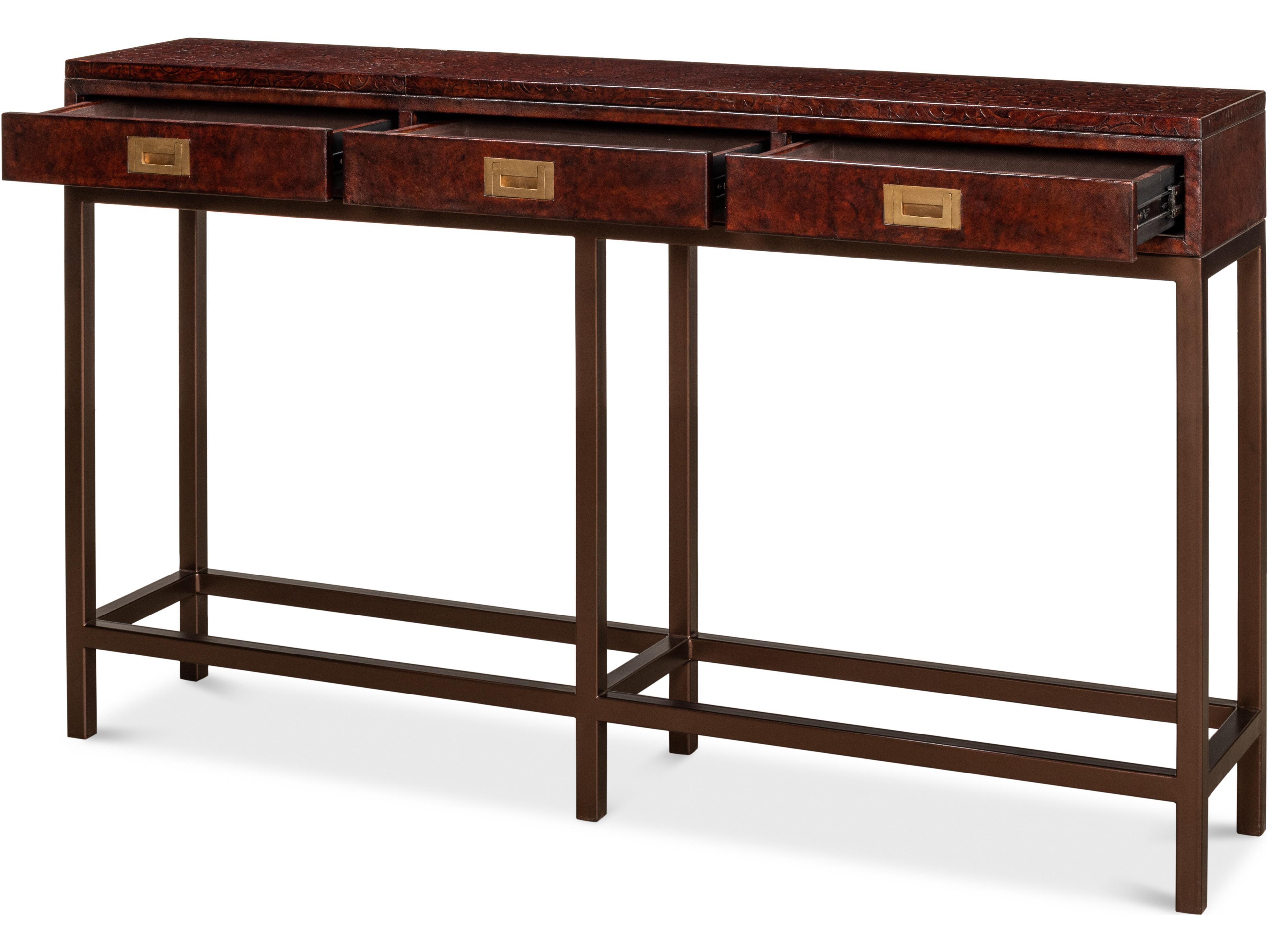 Sarreid Ltd Campaign Embossed Console