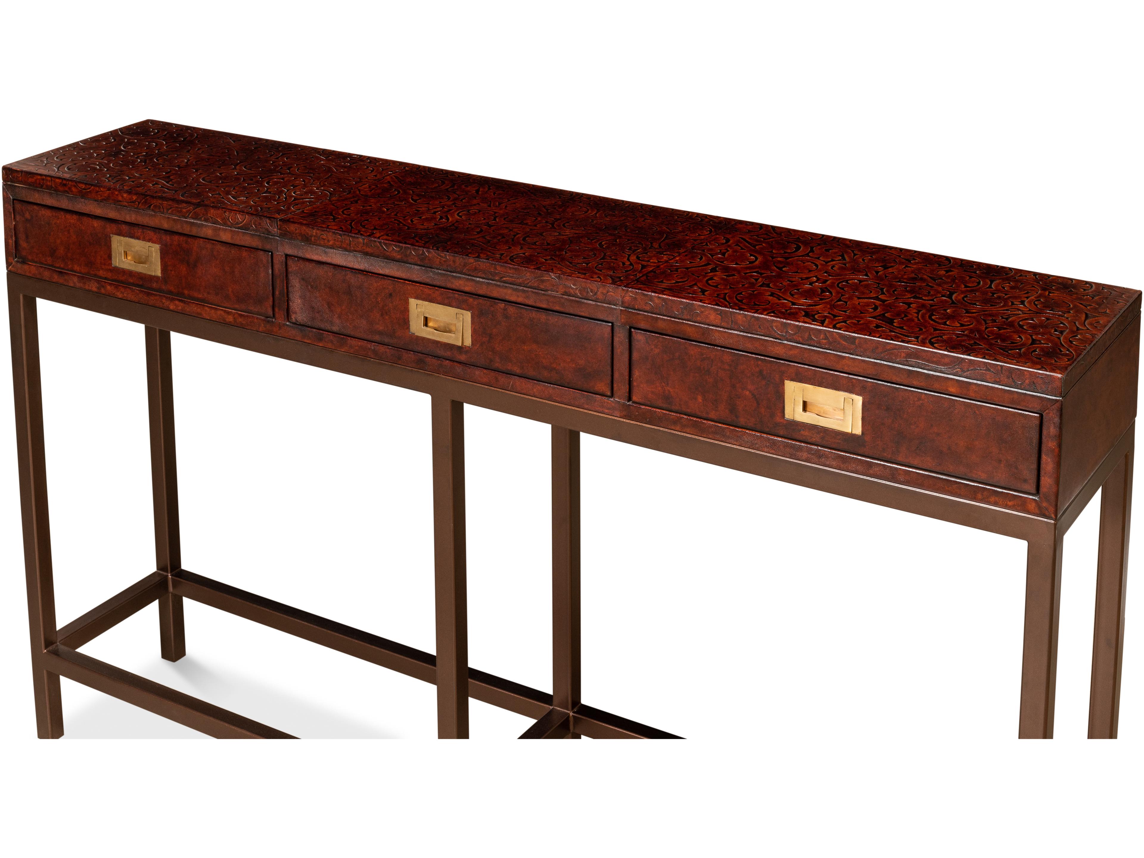 Sarreid Ltd Campaign Embossed Console