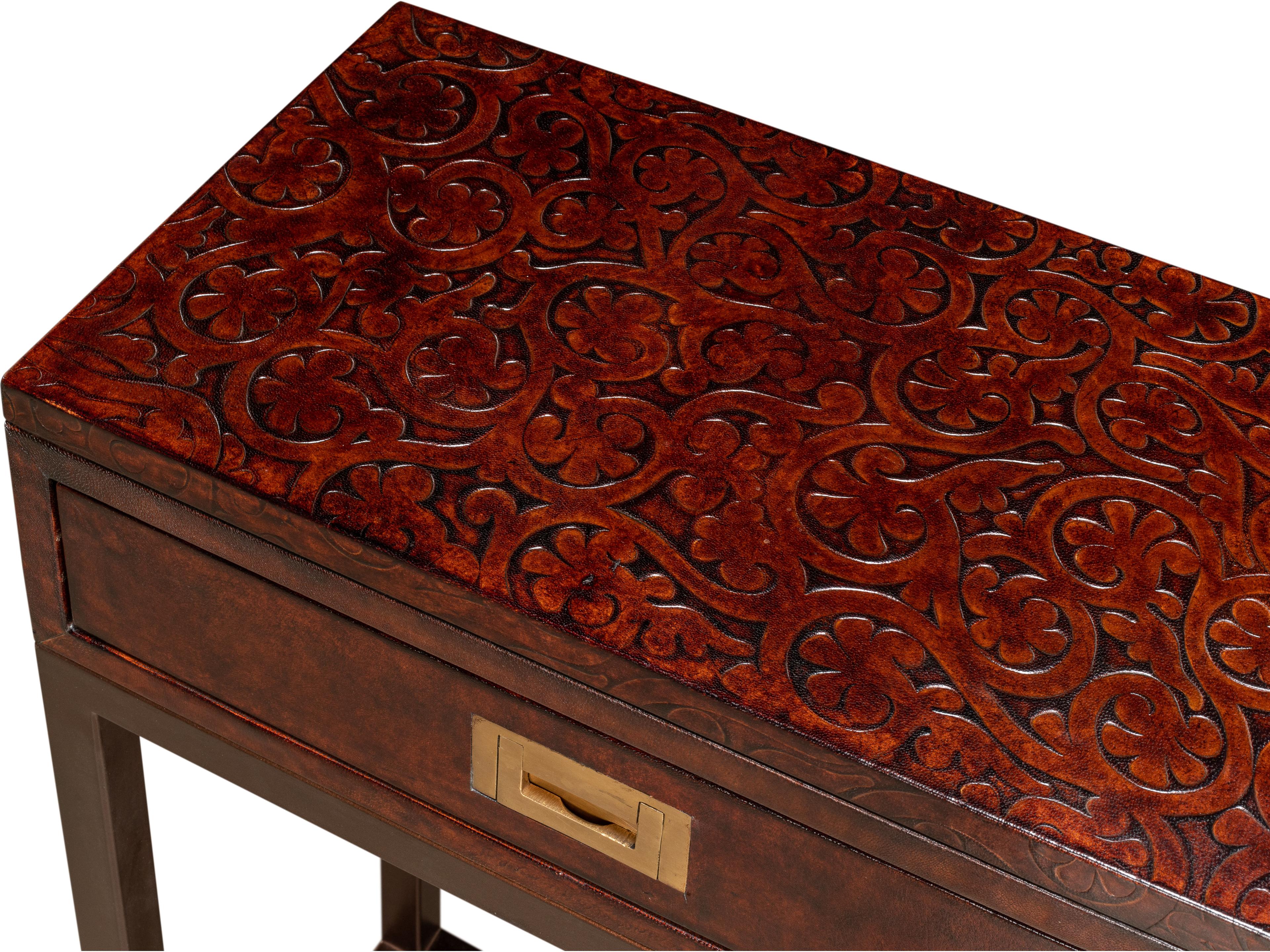 Sarreid Ltd Campaign Embossed Console