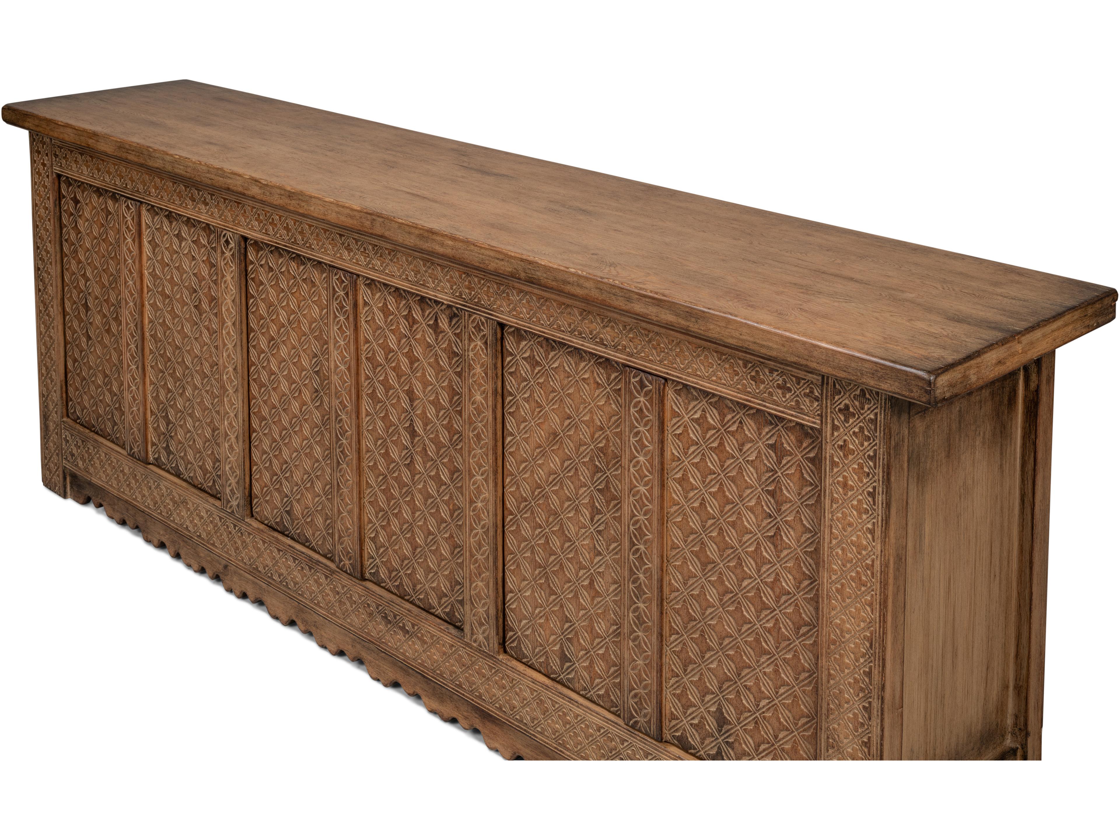 Sarreid Ltd Nader Persian Burnt Brown Sideboard