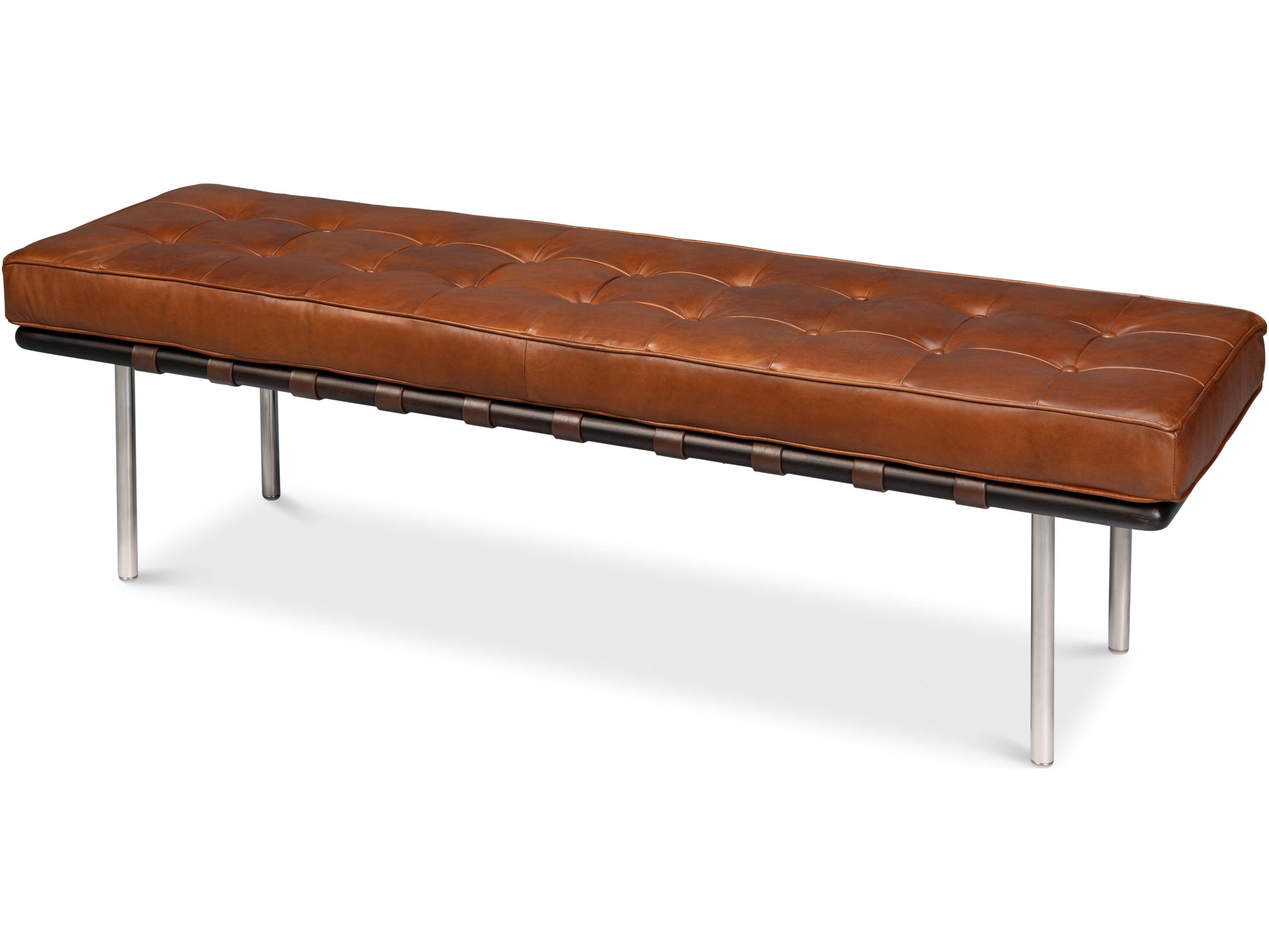 Prince Albert Bench Vintage Havana Leather