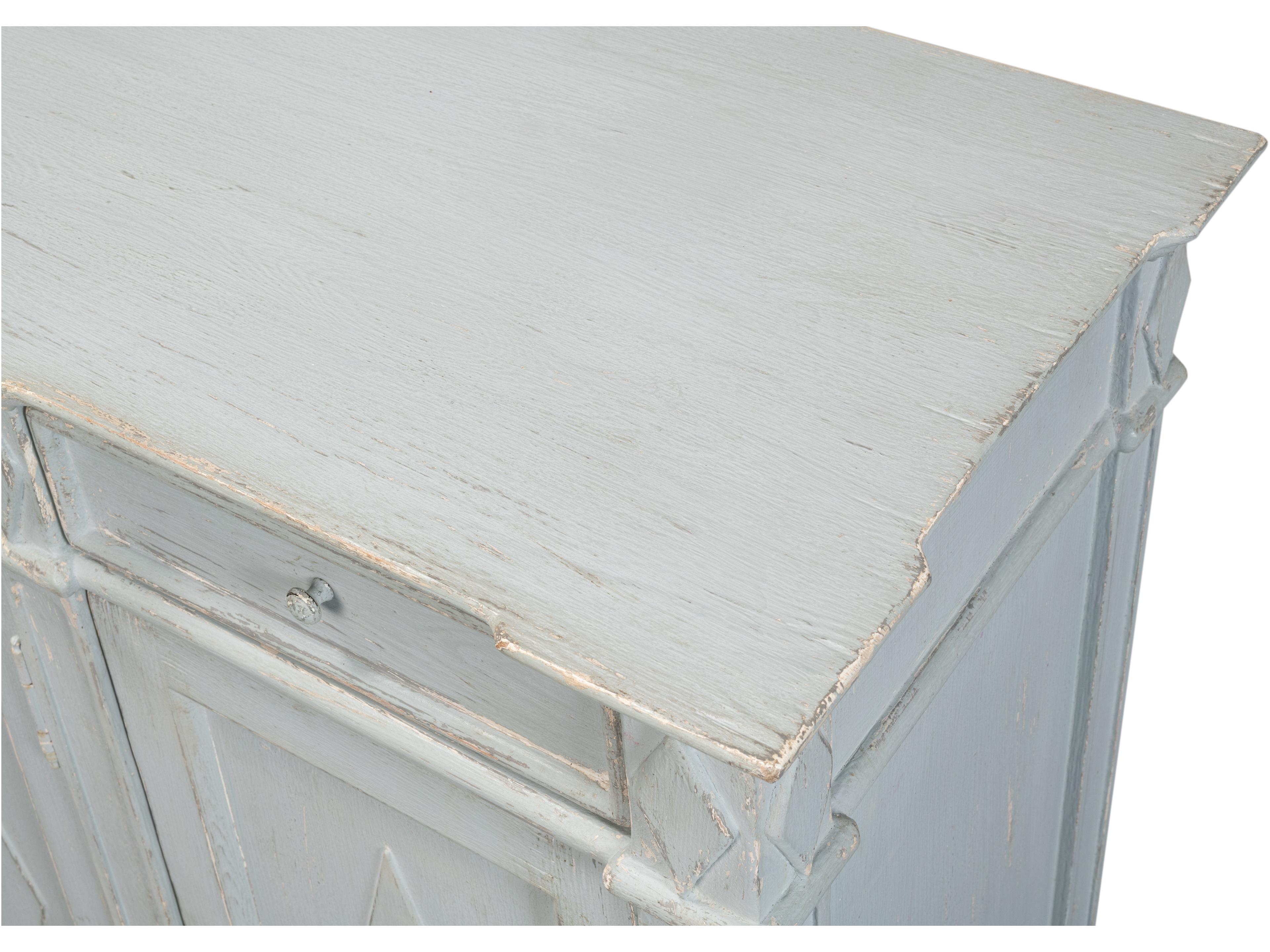 Sarreid Ltd Diamond Wall Sideboard Blue Grey