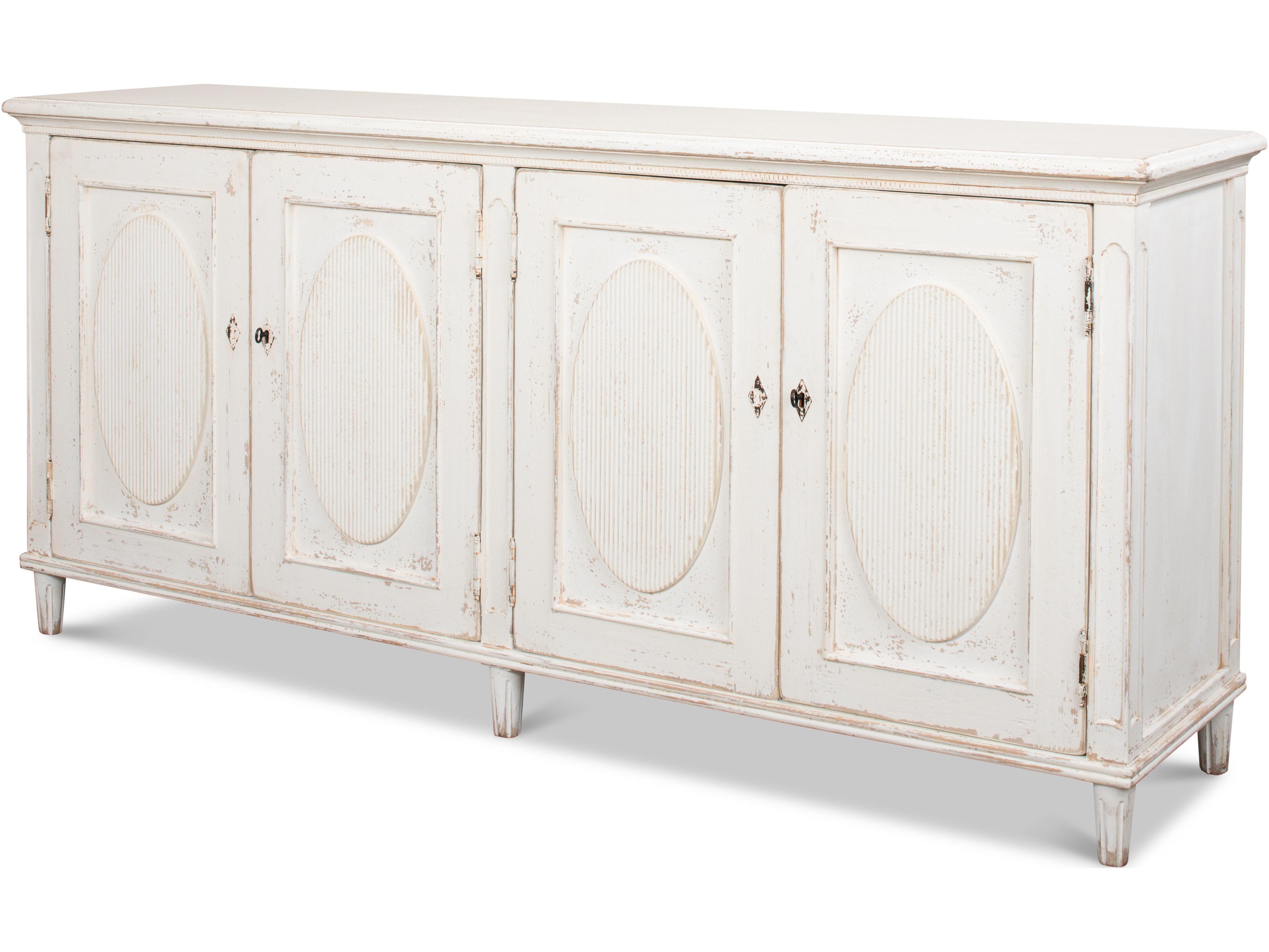 Whitewash Ribbon Sideboard