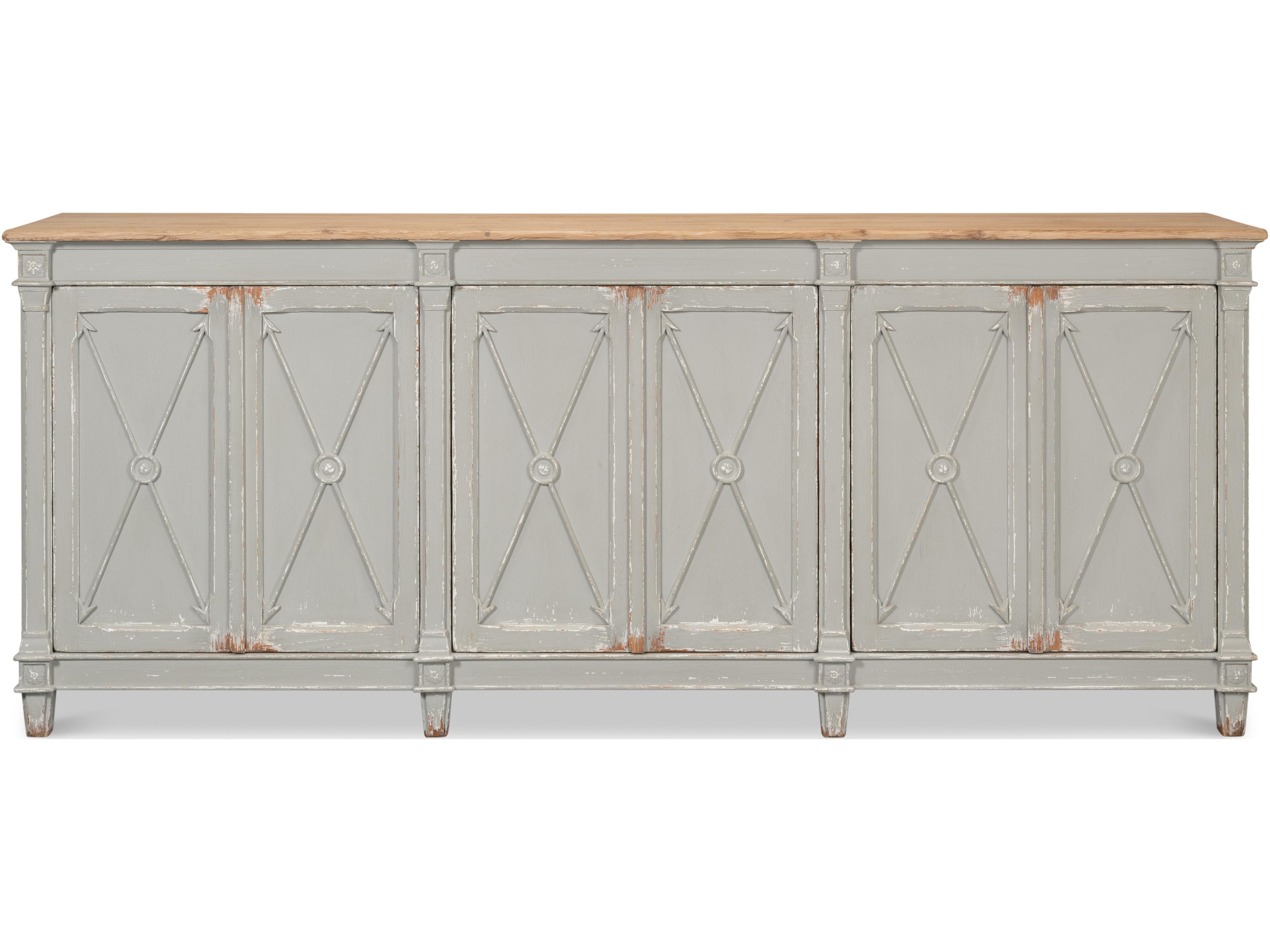 Sarreid Ltd Marksman Sideboard Antique Muted Grey