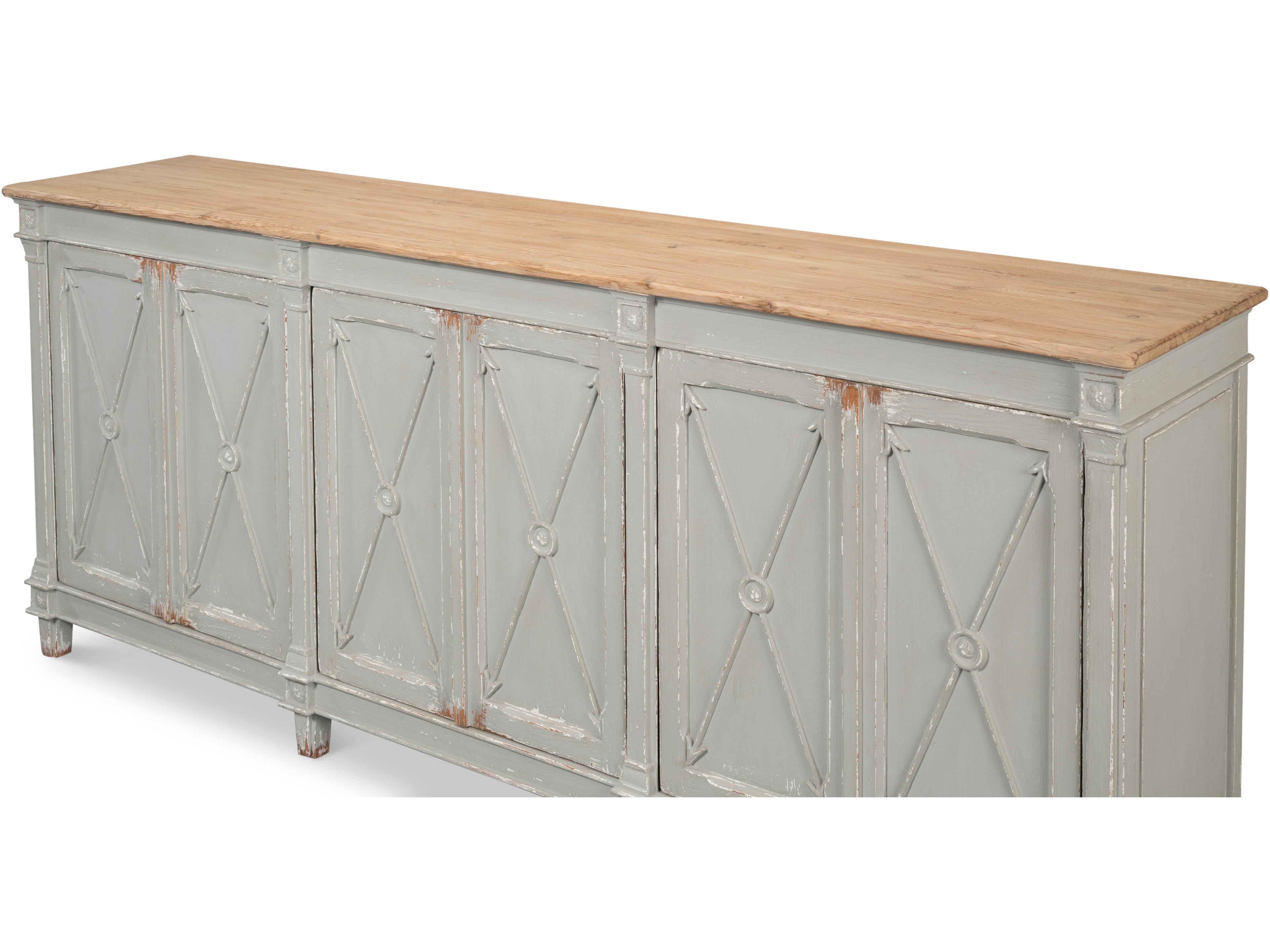 Sarreid Ltd Marksman Sideboard Antique Muted Grey