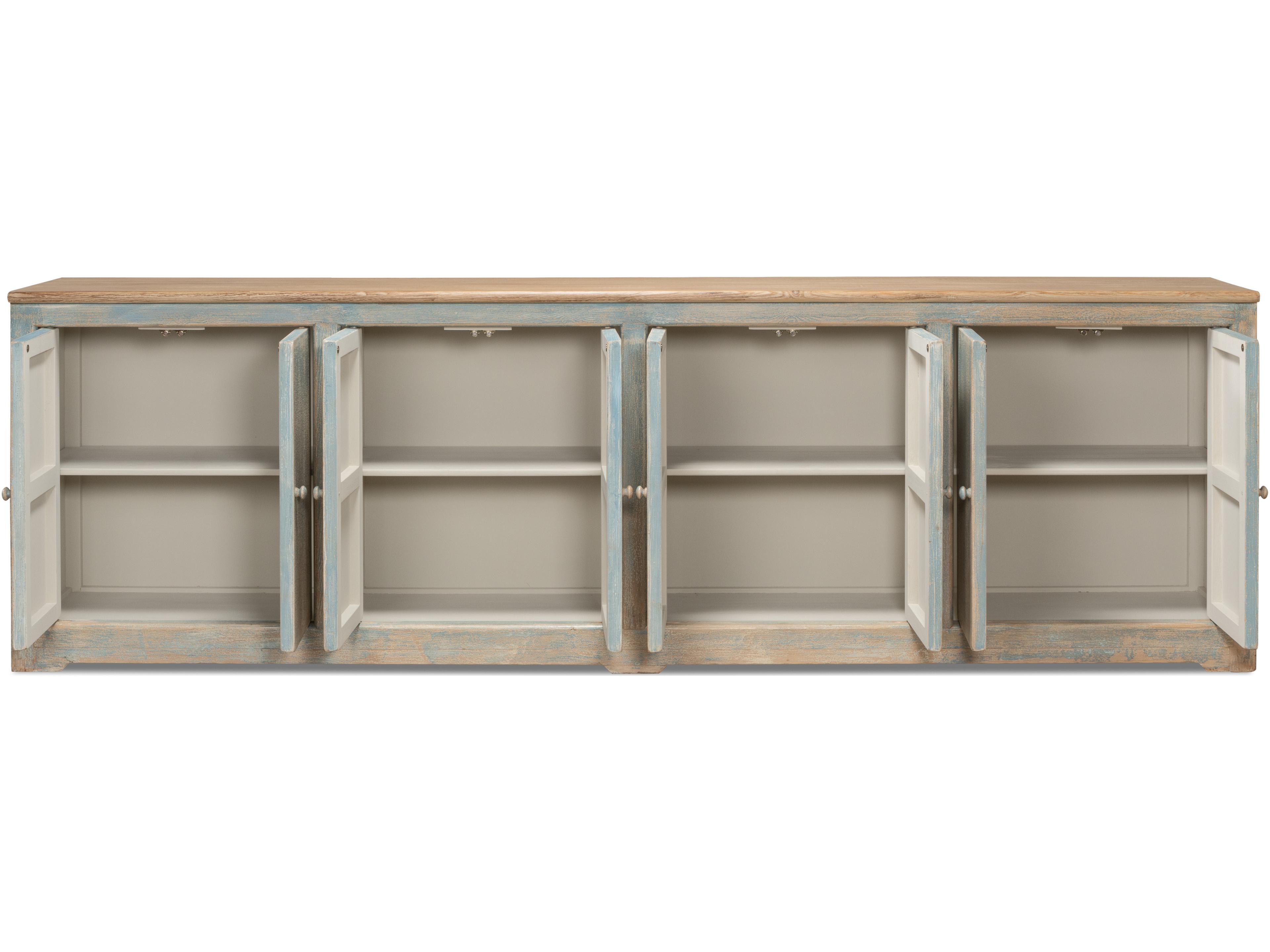 Sarreid Ltd Eight Is Enough Sideboard Antique Blue