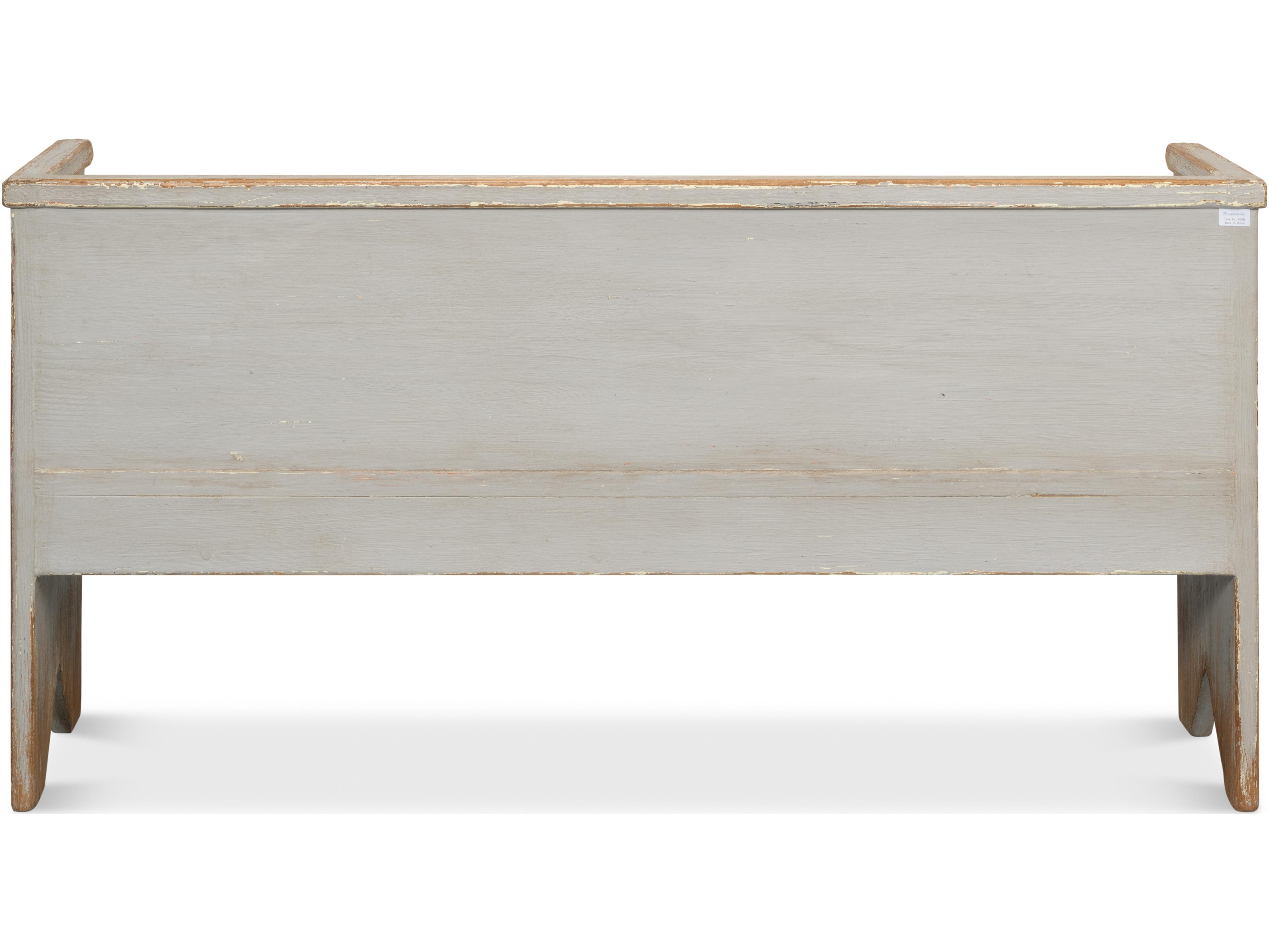 Sarreid Ltd Beach House Bench Grey