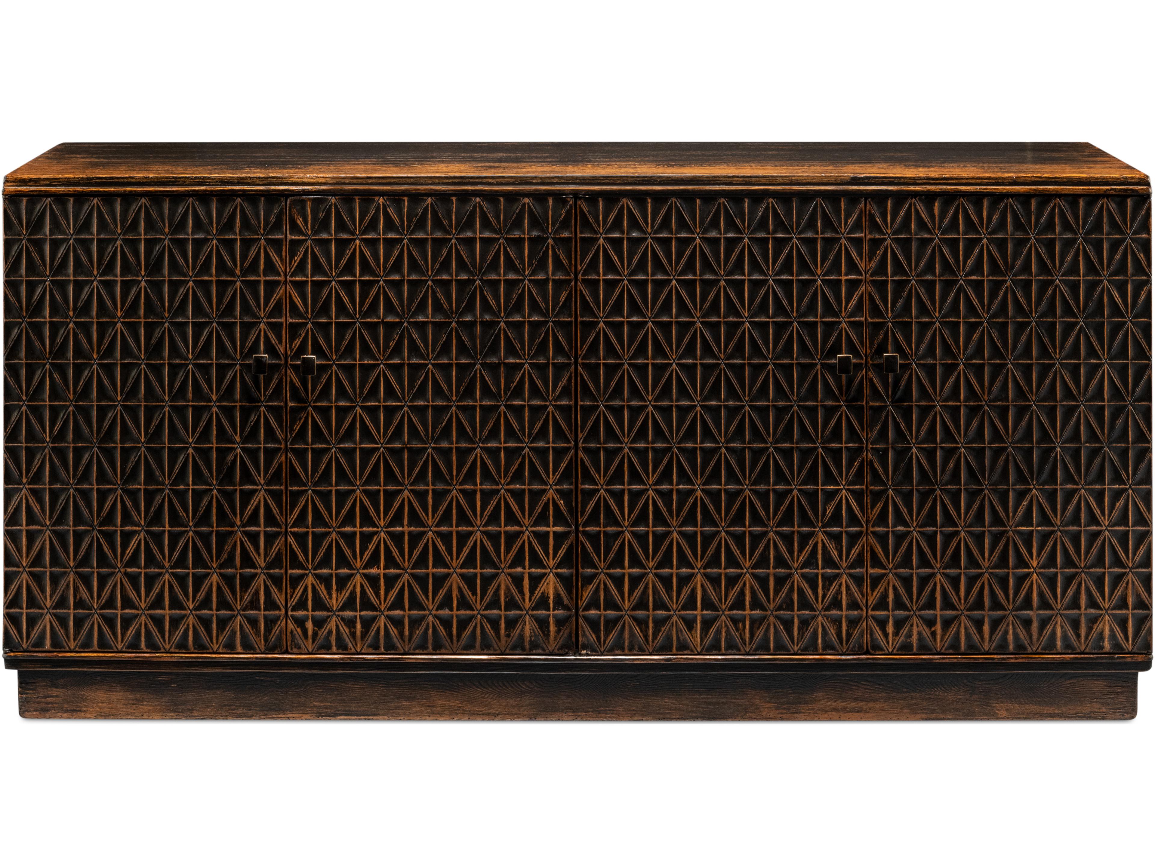 Sarreid Ltd Scrubboard Front Sideboard Ebony