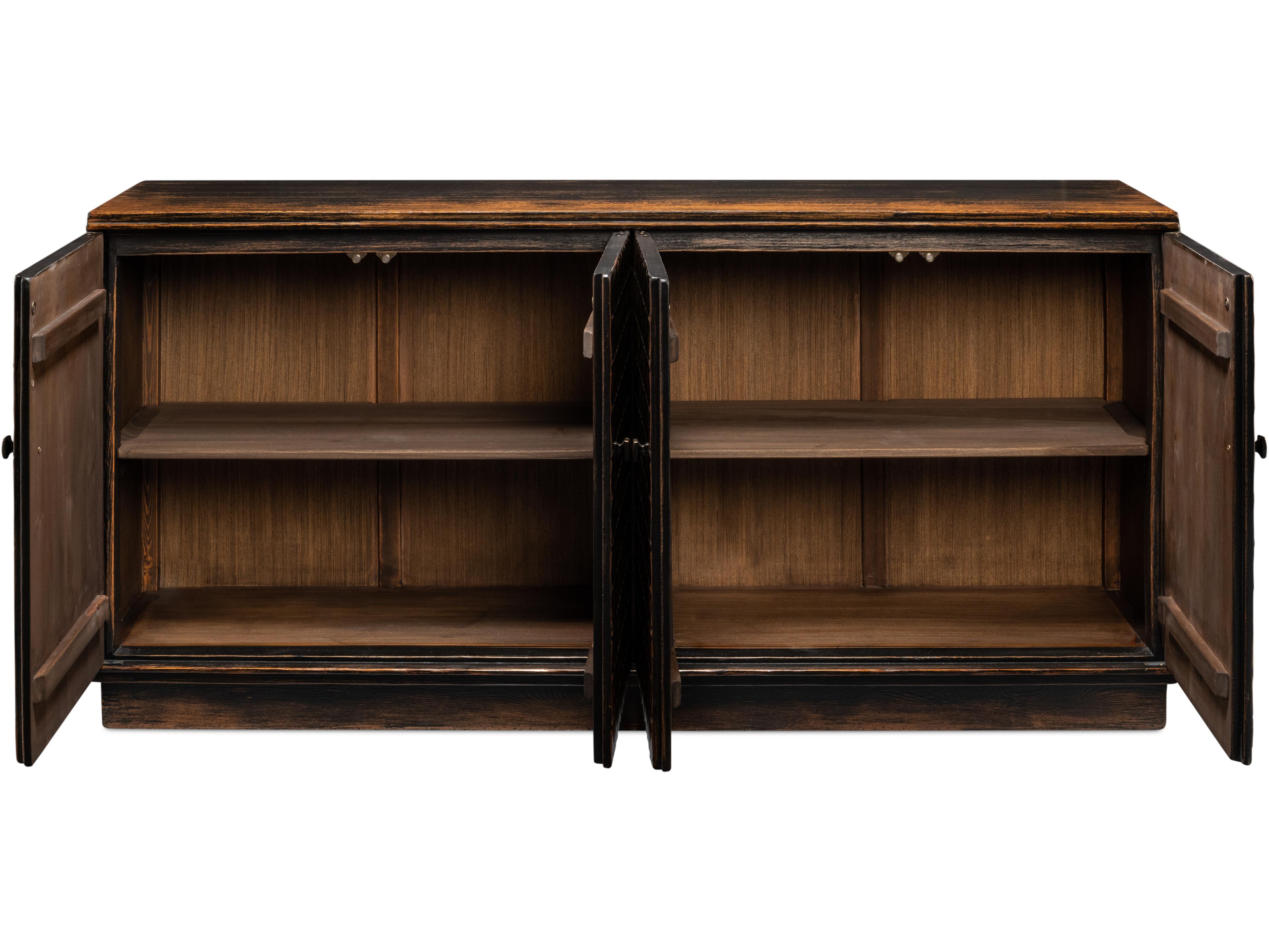 Sarreid Ltd Scrubboard Front Sideboard Ebony