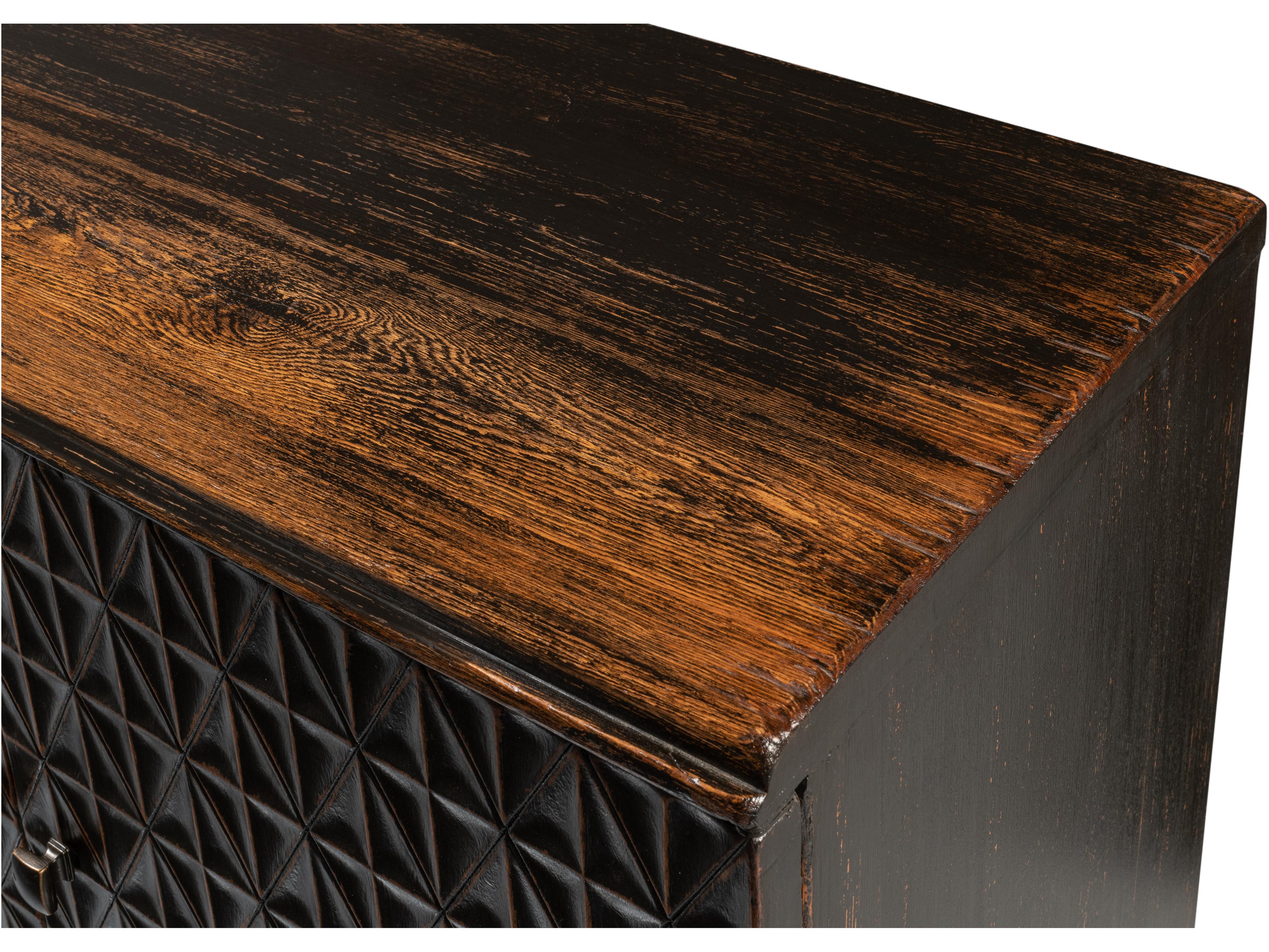 Sarreid Ltd Scrubboard Front Sideboard Ebony