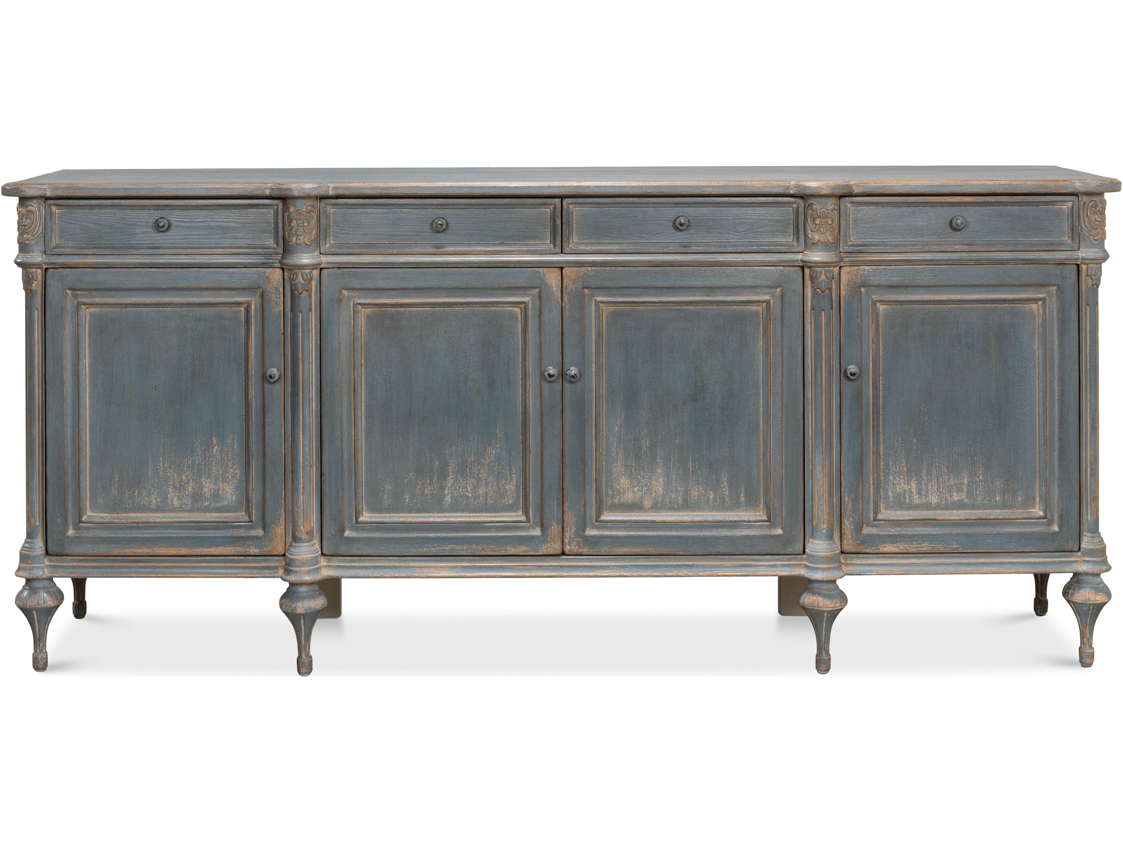Sarreid Ltd Lilac Sideboard Blue Finish