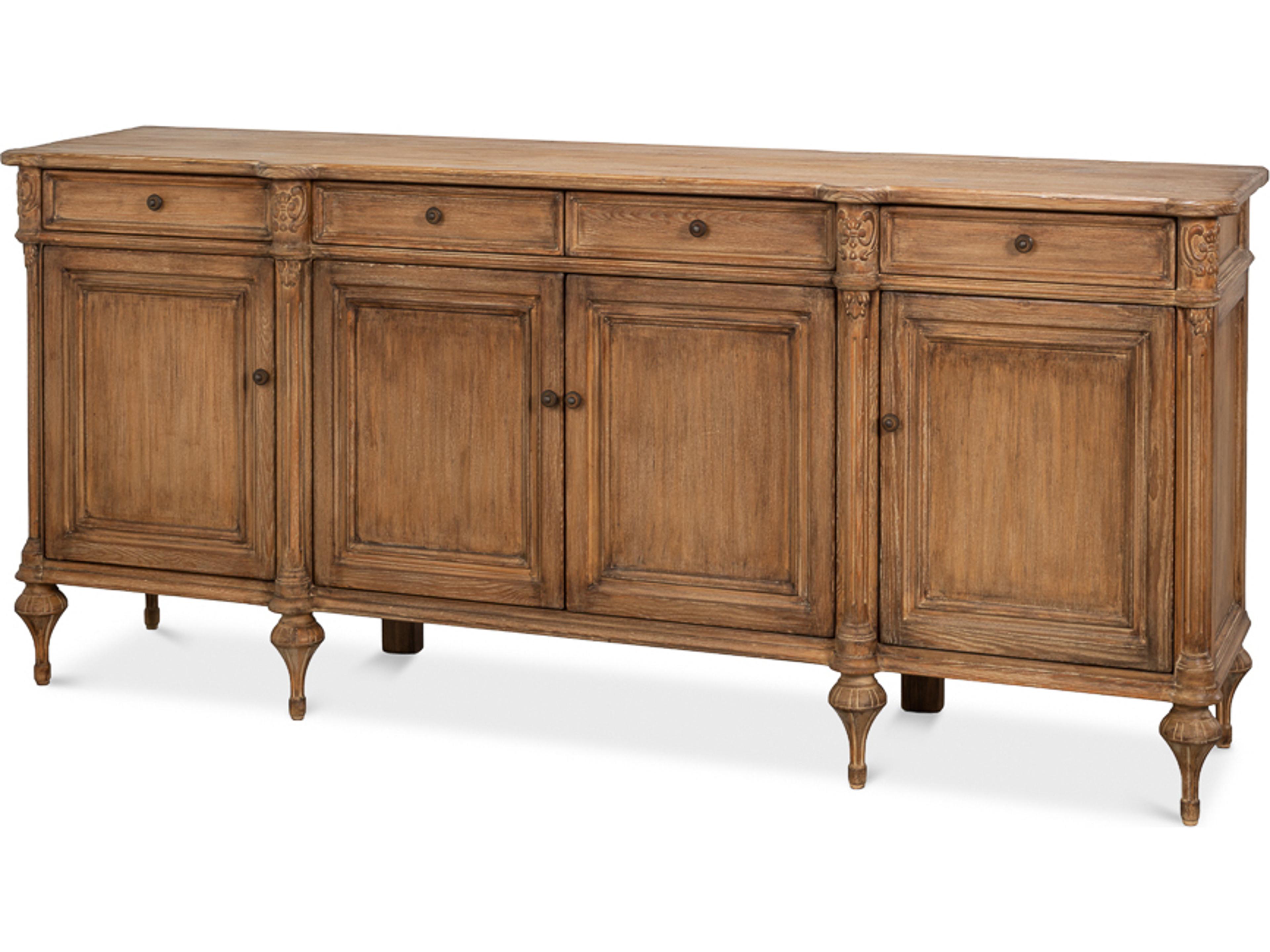 Lilac 88" Pine Wood Sideboard