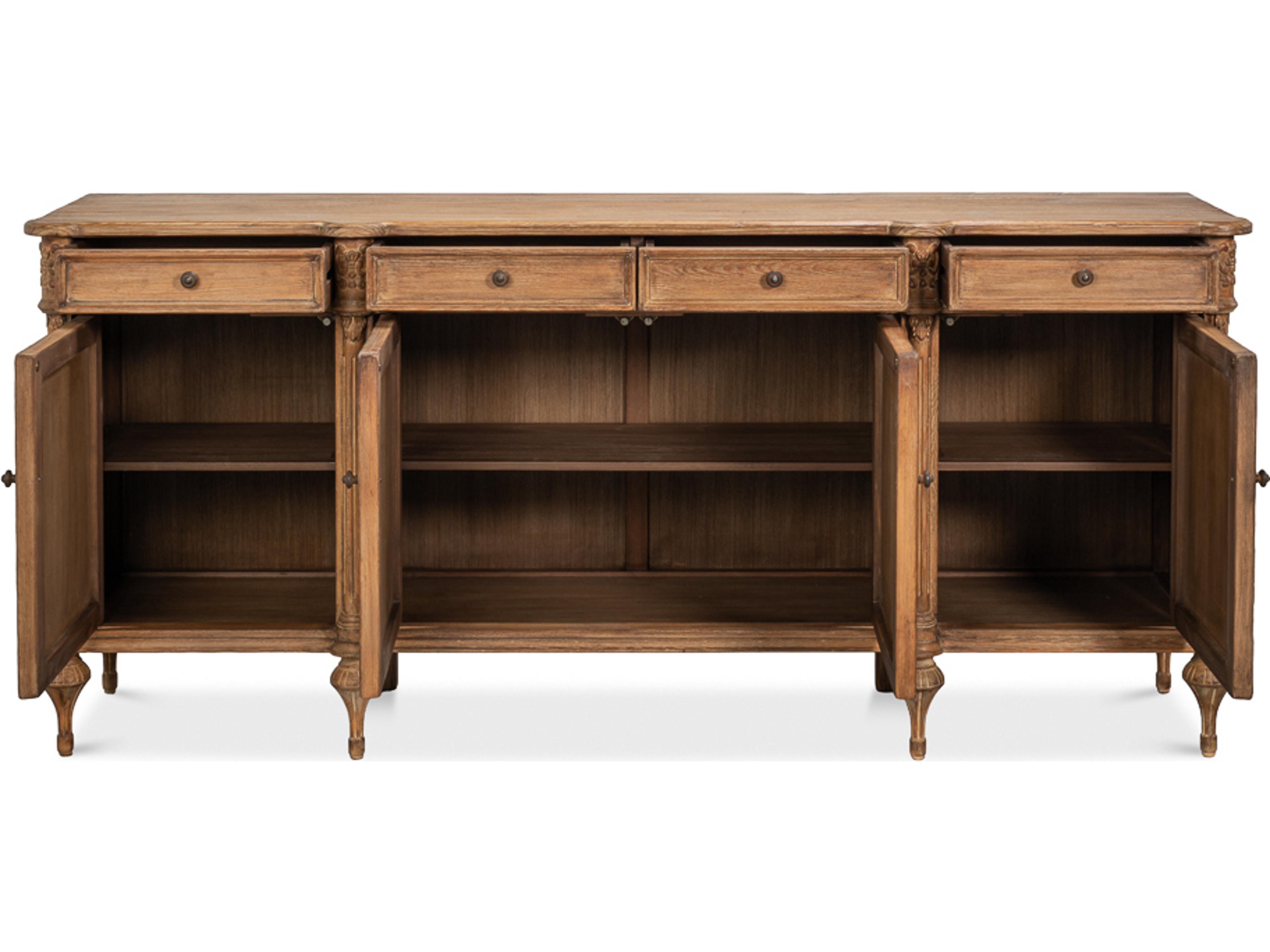 Sarreid Ltd Lilac 88" Pine Wood Sideboard