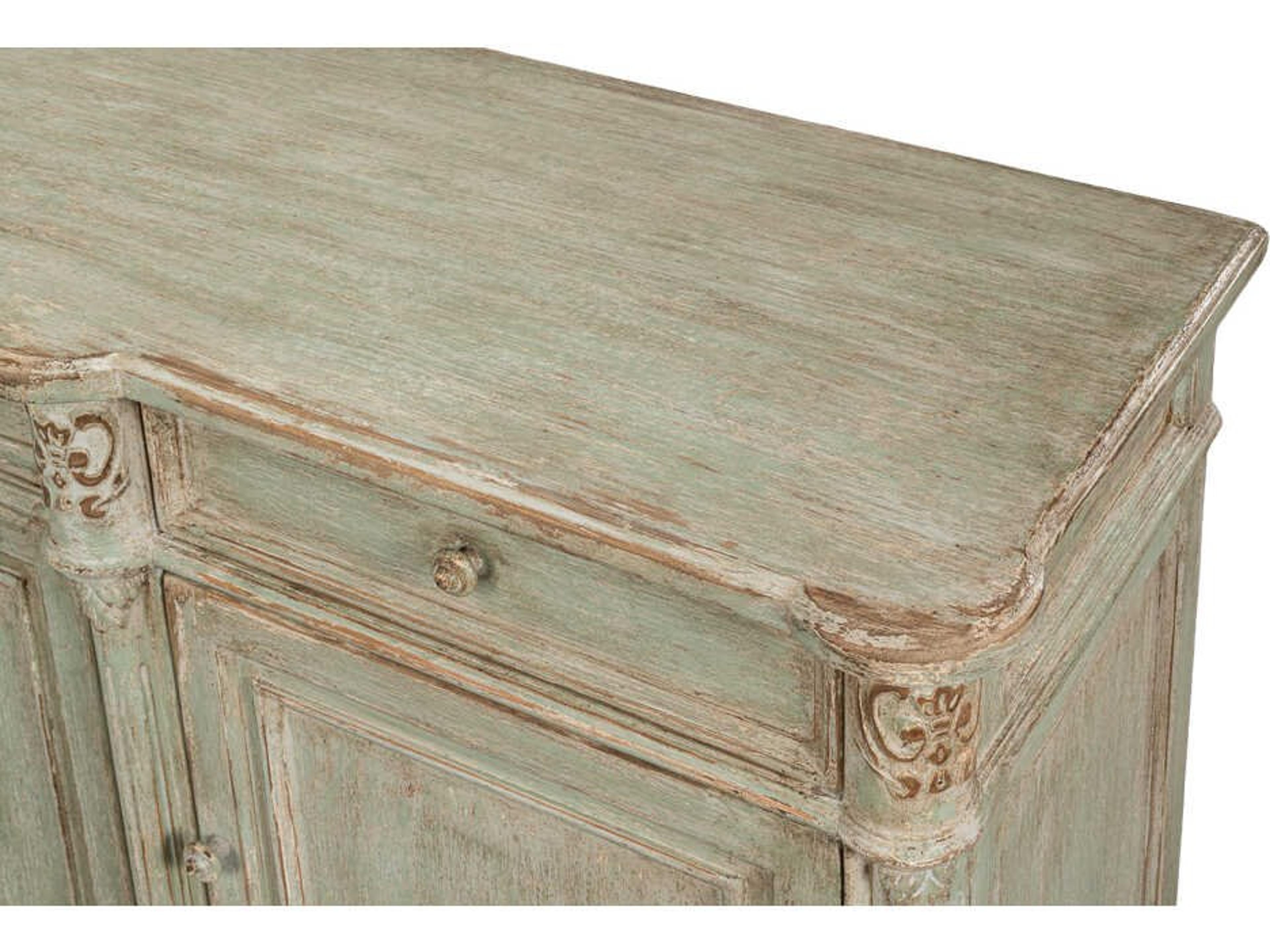 Sarreid Ltd Lilac 88" Green Pine Wood Sideboard