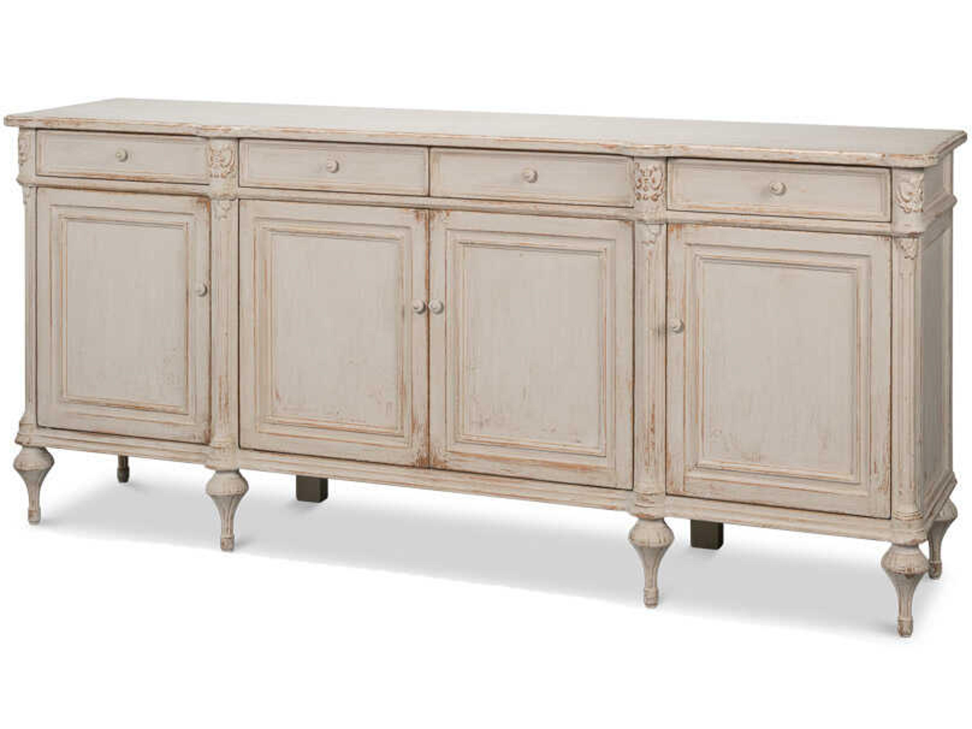 Lilac 88" Pine Wood Sideboard