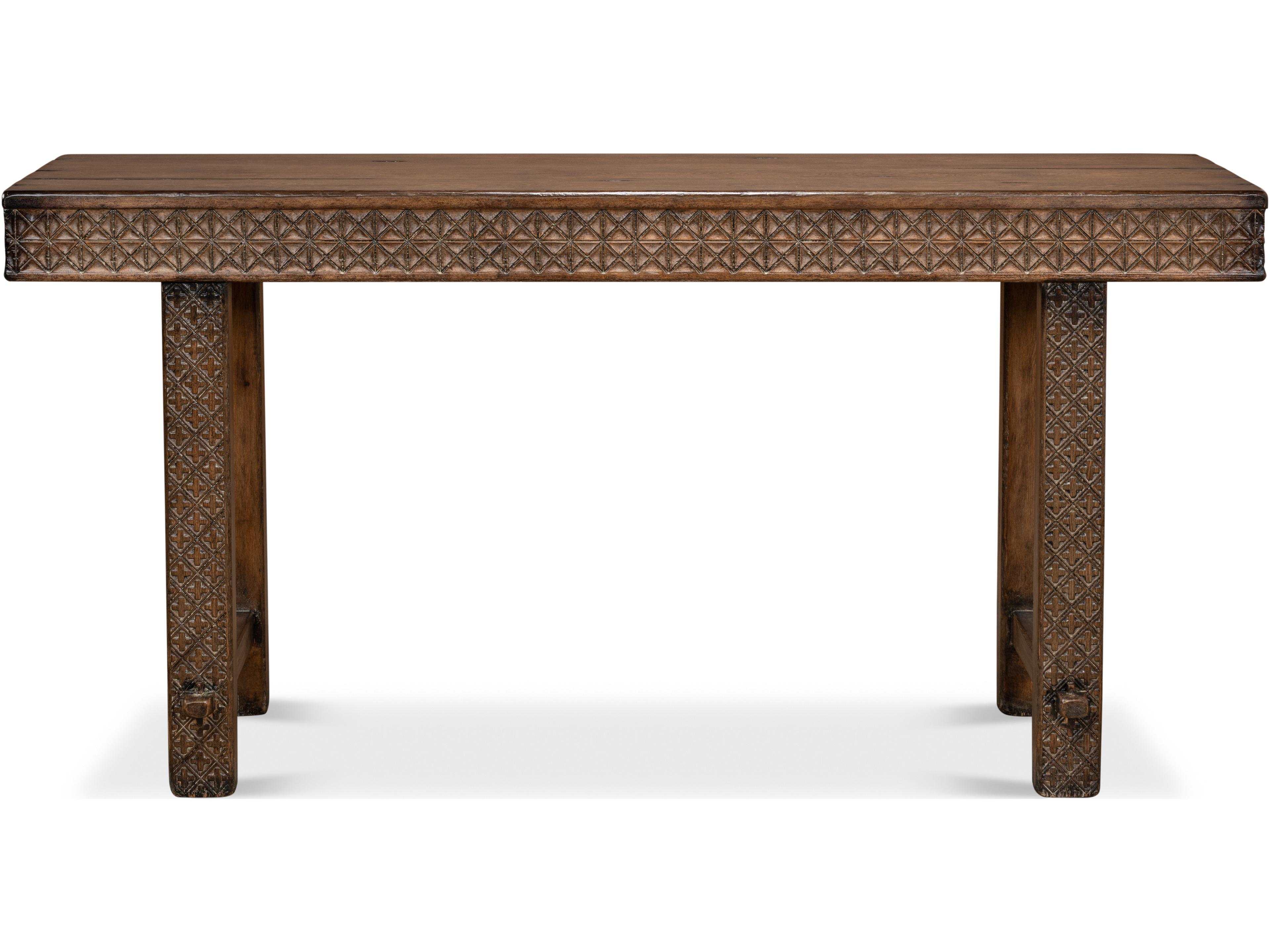 Sarreid Ltd Honeycomb & Cross Console Table