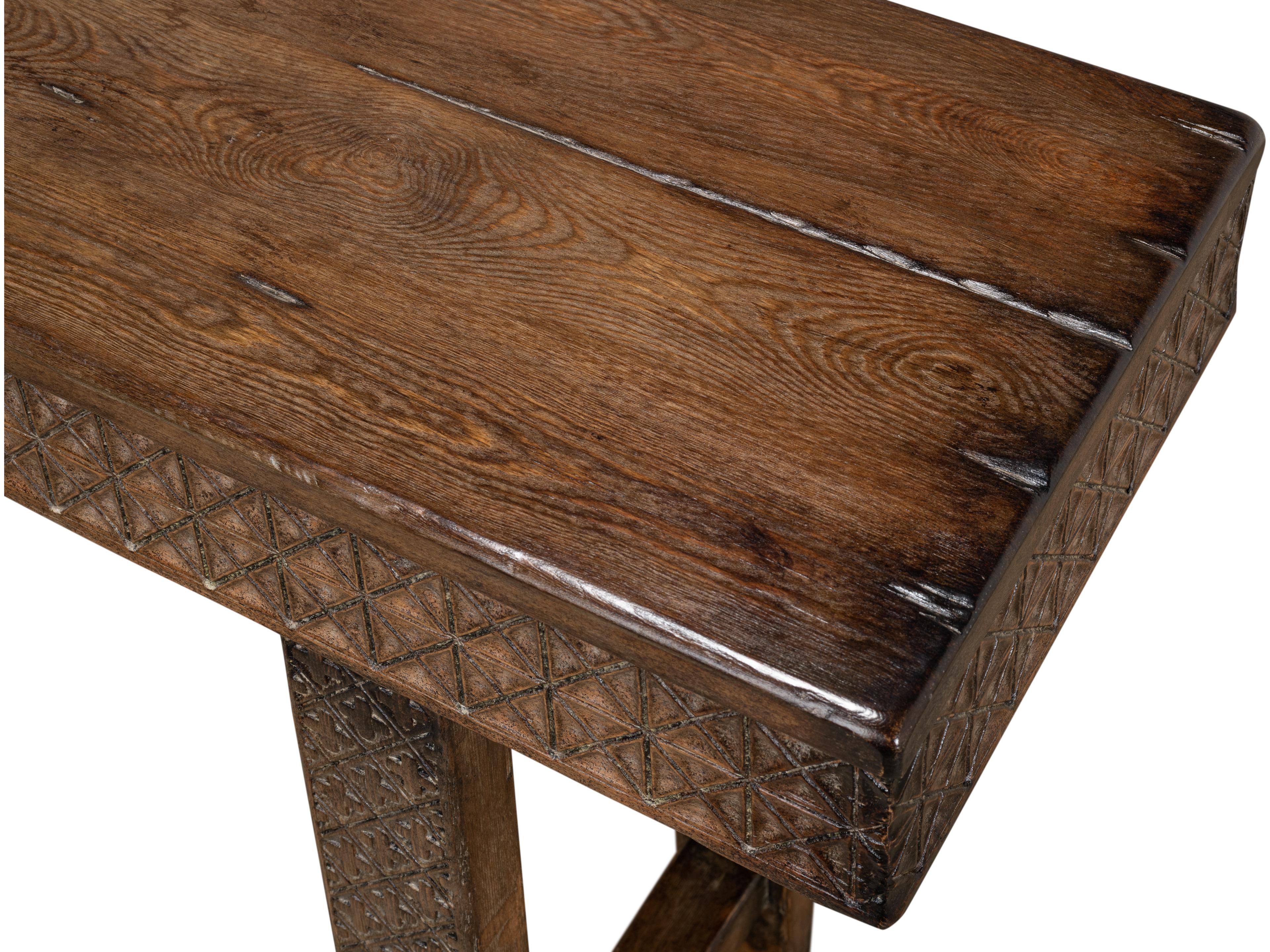 Sarreid Ltd Honeycomb & Cross Console Table